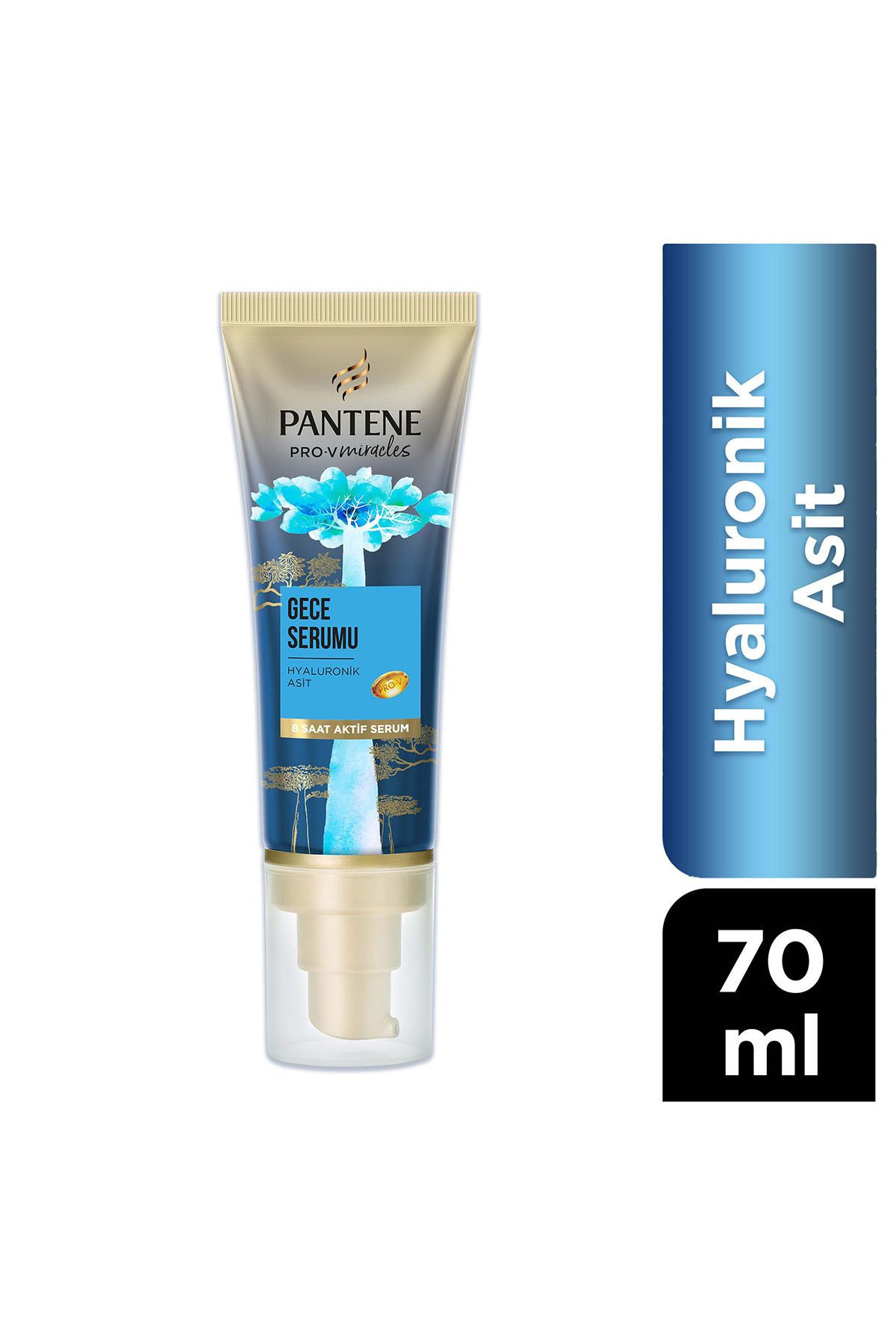 Pantene-مصل ليلي لترطيب وتنعيم الشعر المكسور بحمض الهيالورونيك - Eleg.2545 1