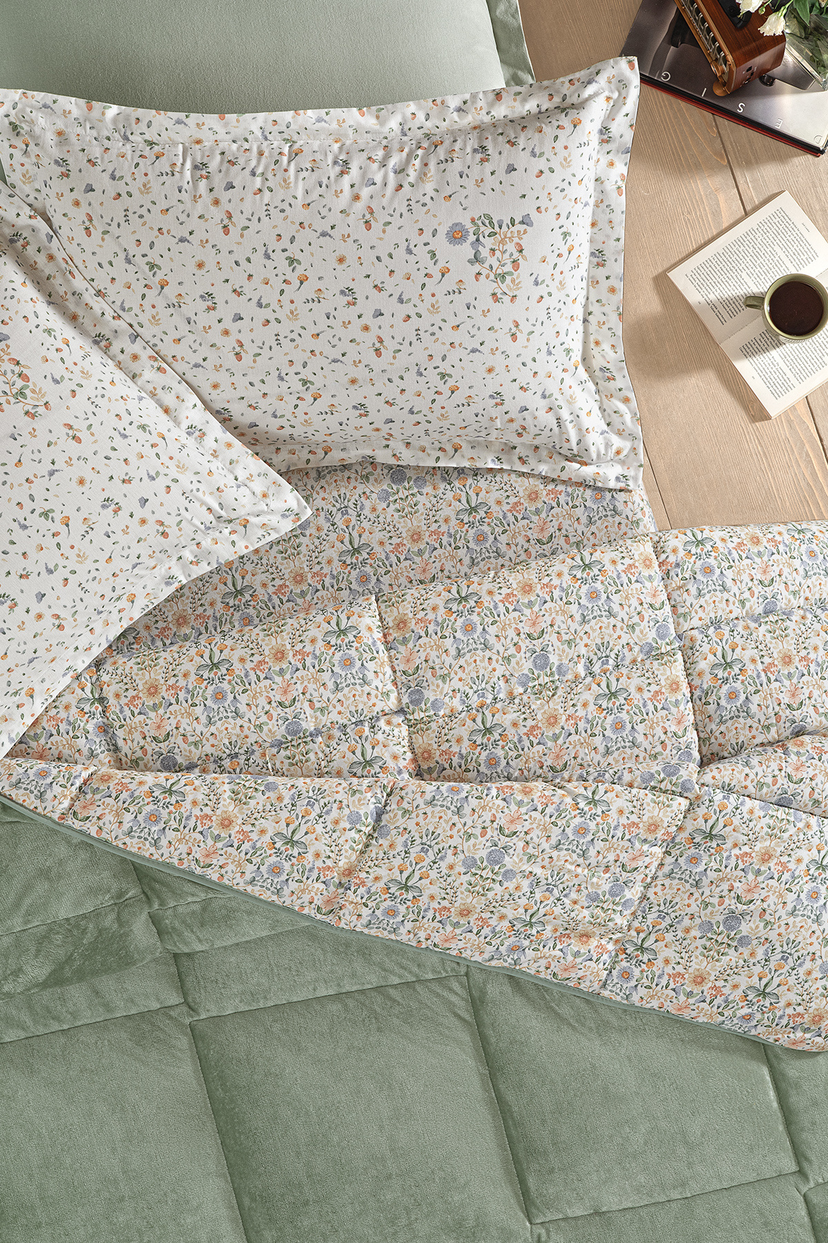 Puffy-Alyson Double Threefy Sleeping Set - Green 3