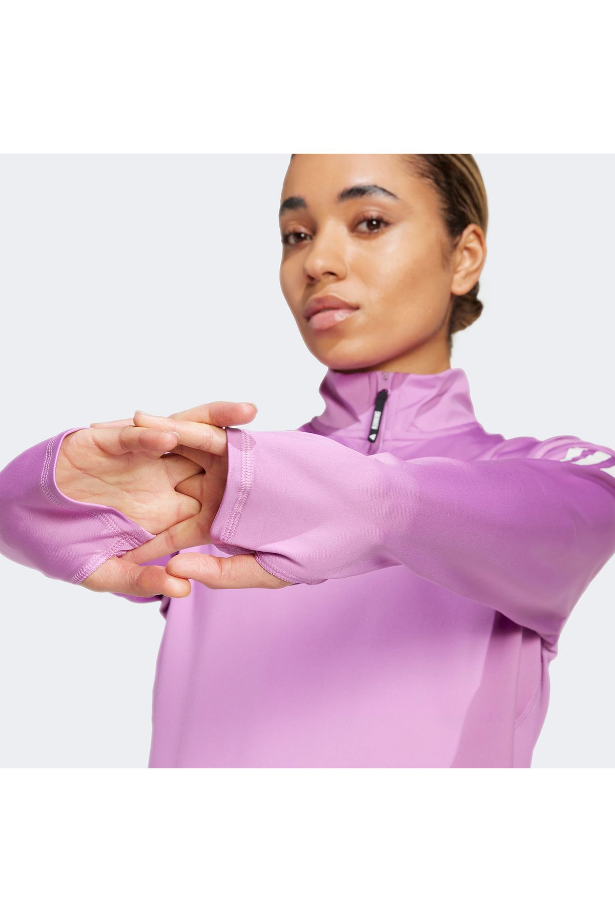 adidas-Own the Run Women's Purple Running Sweatshirt 8