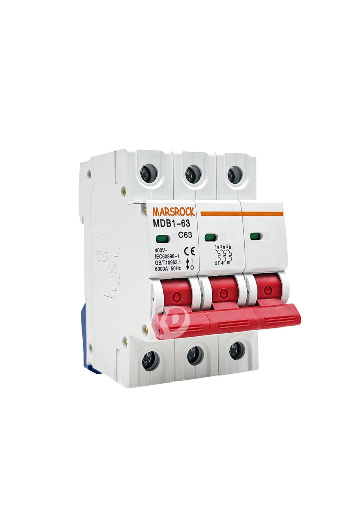 MARS ROCK-63A Overload Protector Wind 3 Phase AC 400V Circuit Breaker Electrical MCB 3 Pole 8