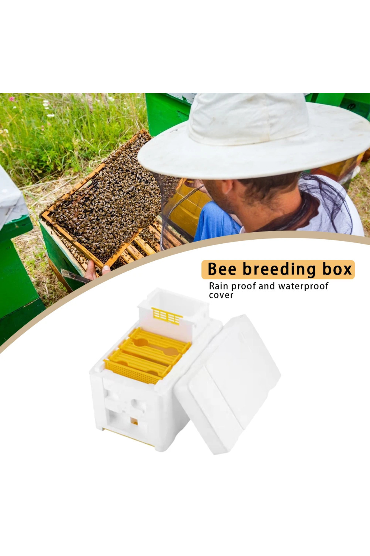 Choice-Multi-Function Beehive Beekeeping King Box Foam Home Bee Hive Pollination Boxes Harvest Bee Hive ... 4