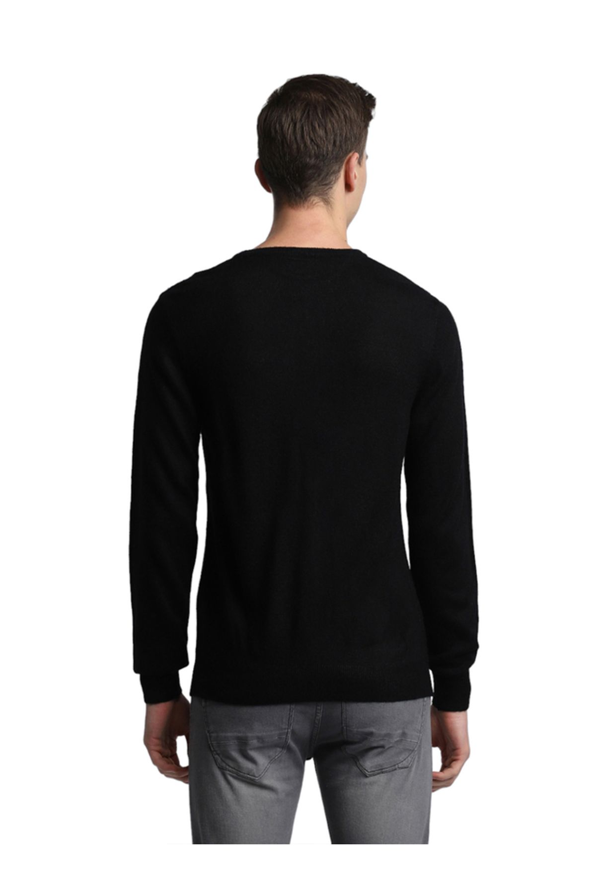 Dennis Lingo By Styli-Round Neck Slim Fit Sweater 4