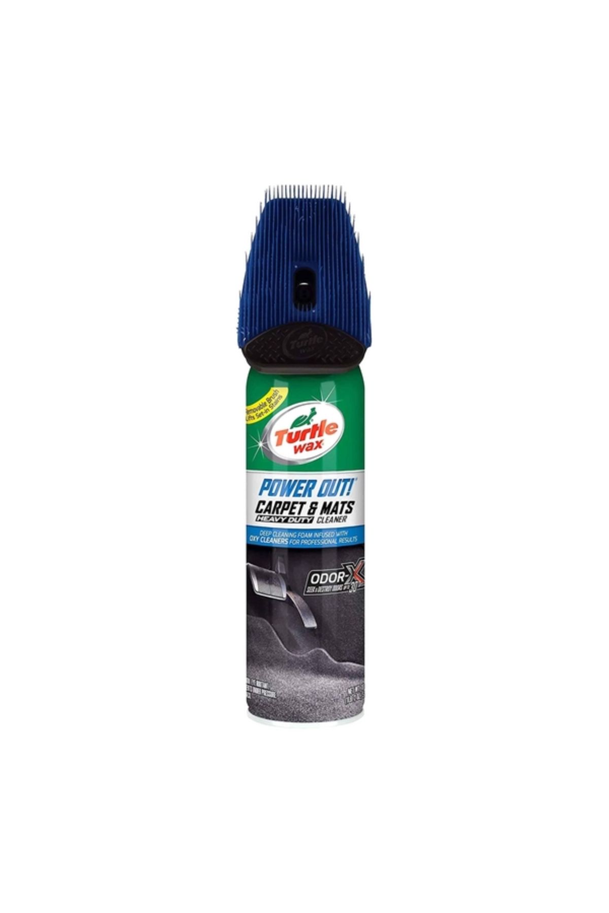 Turtle Wax-منظف السجاد والحصائر من باور أوت مع فرشاة 18 أونصة T-244 3