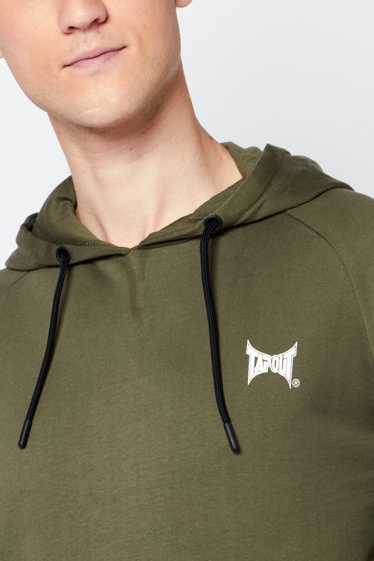 Tapout-Men Sportswear Fit Long  Sleeves Training Hoodie, Olive 3