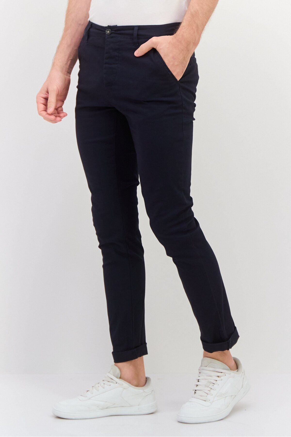 Asos Design-Men 2 Pack Skinny Fit Solid Chino Pants, Black 2