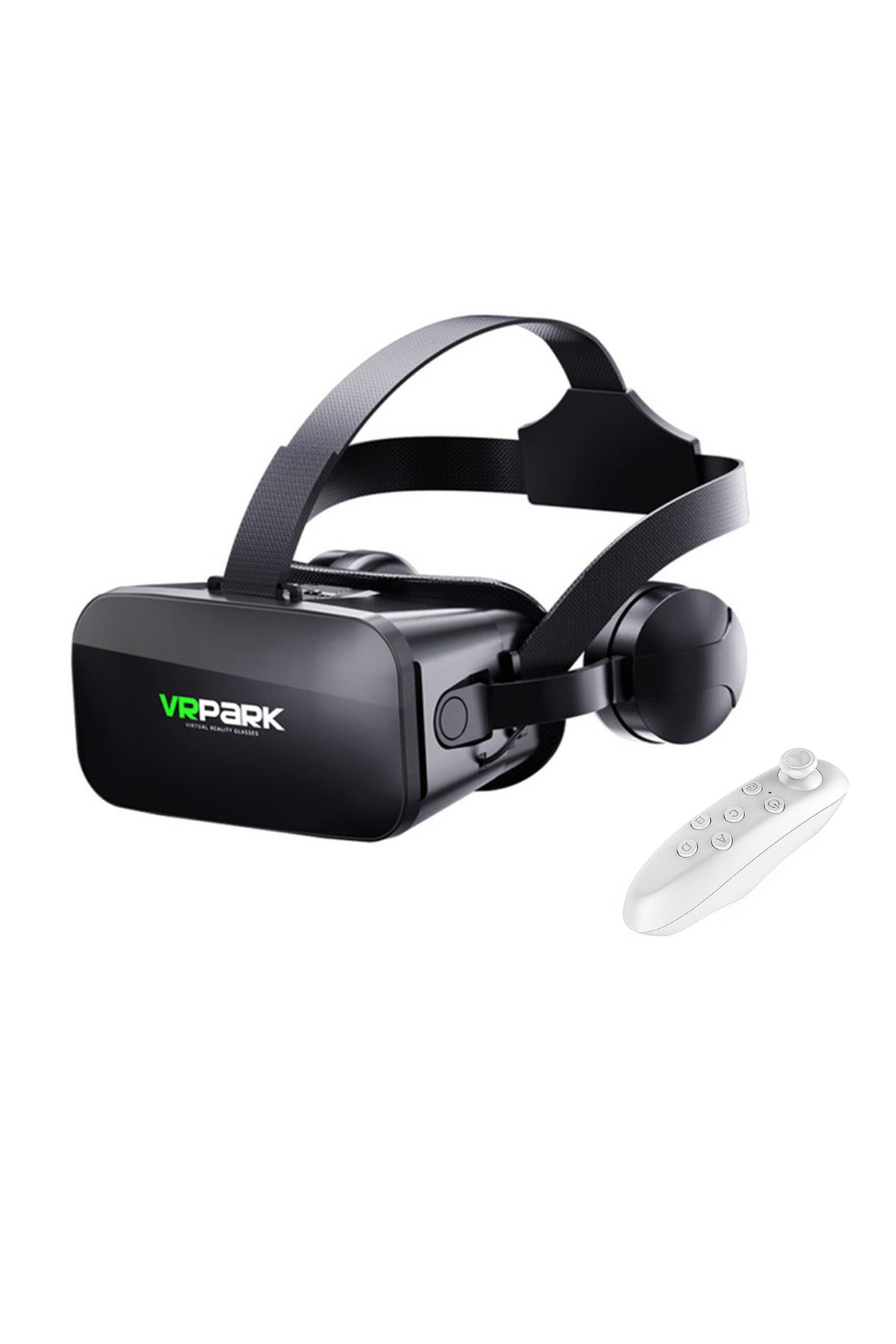 Microcase VRPARK J20 3.5mm Kulaklıklı 3D Sanal Gerçeklik Gözlüğü+ VR Kablosuz Bluetooth Kumanda-AL4752