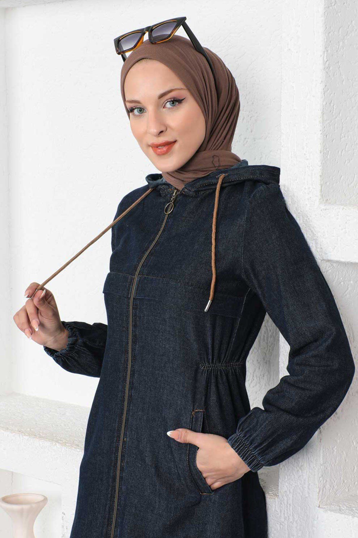 Modamihram-Jeansanzug mit Rock, Dark Denim 19500 2