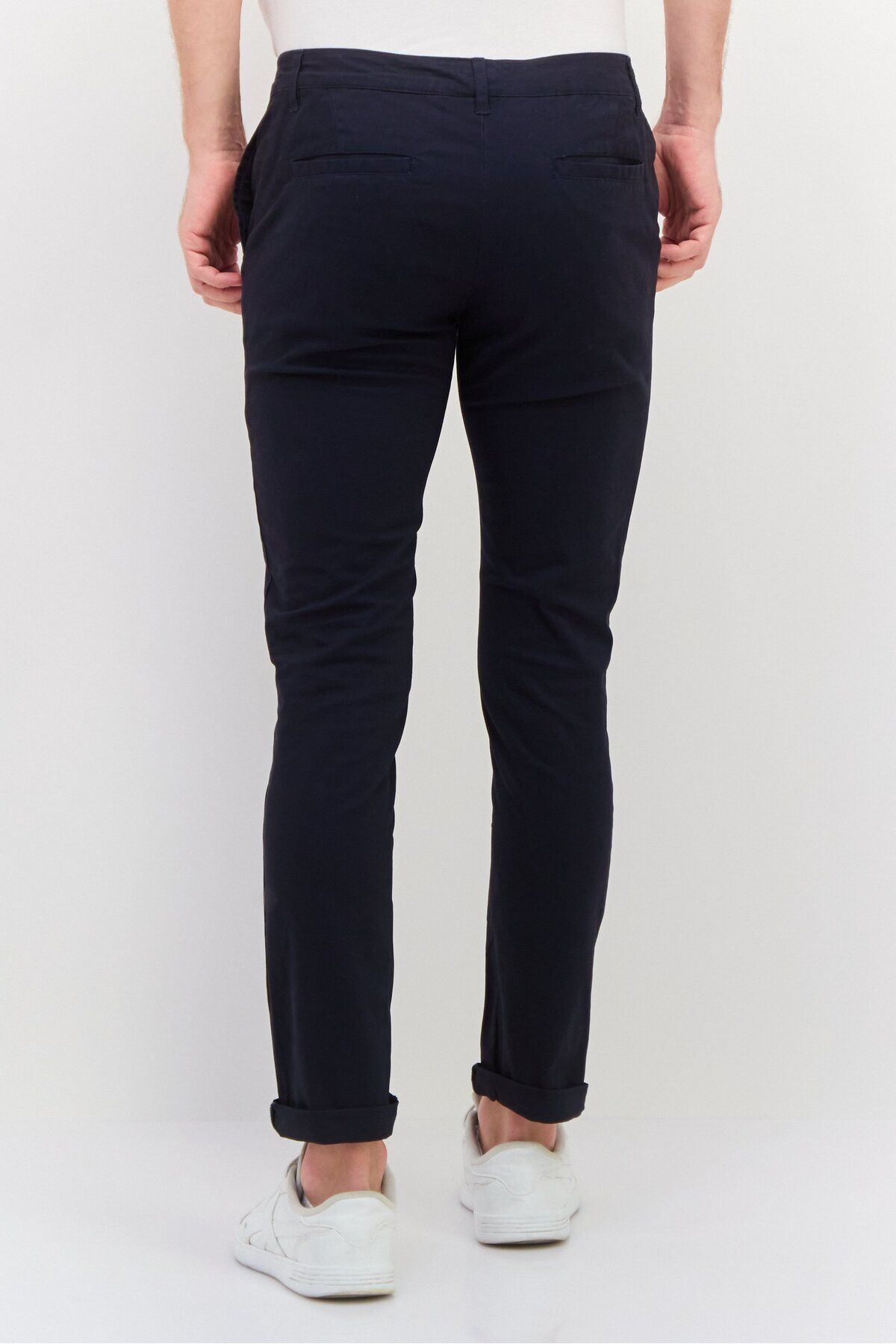 Asos Design-Men 2 Pack Skinny Fit Solid Chino Pants, Black 3
