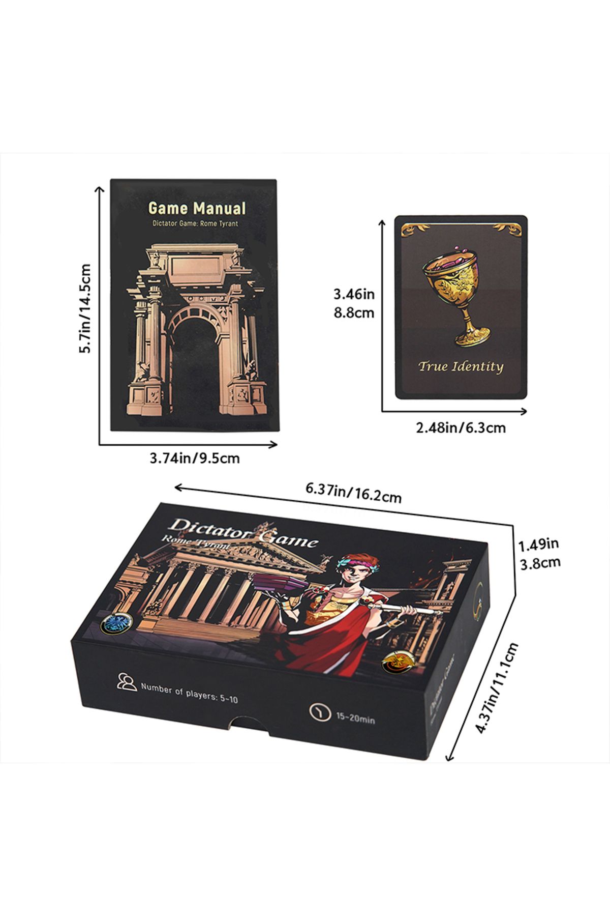 Choice-Dictator Game Strategy – 146-Card Game for 5-10 Players, Cardboard Material, Perfect for Party Ga... 6