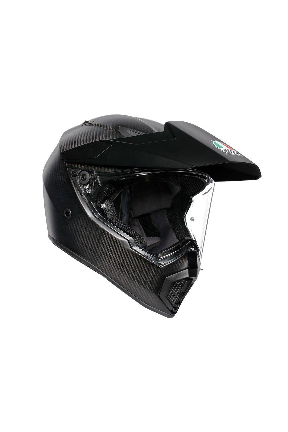 AGV Ax9 Solid Matt Carbon Kapalı Kask