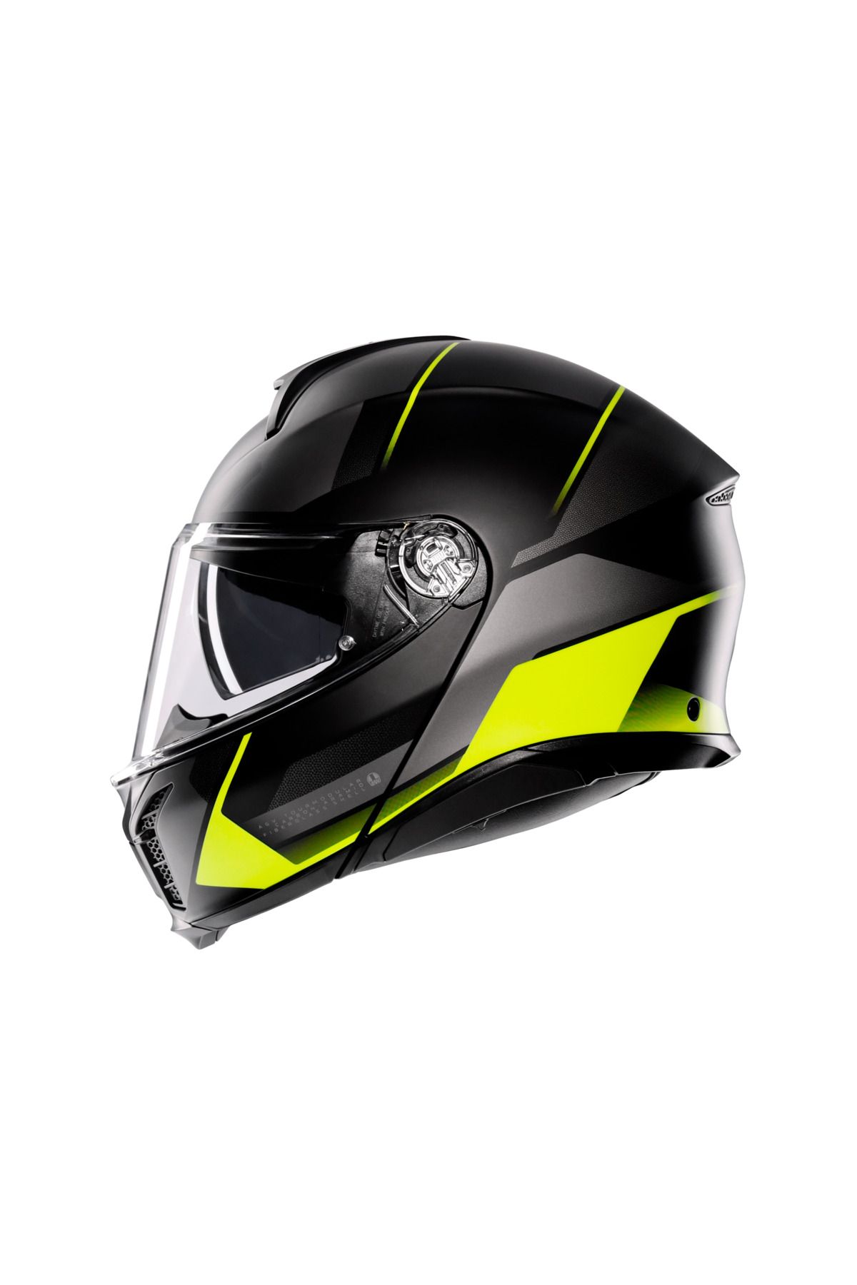 AGV-Tourmodular Mlt Perception - Matt Blk Ylw Fluo, Chin Extension Helmet 4