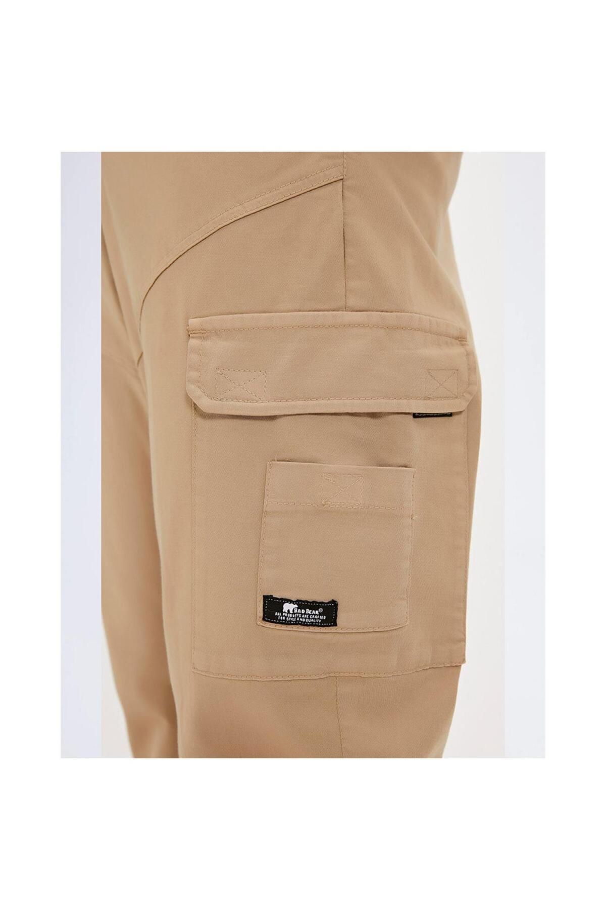 Bad Bear-Memphis Beige Men's Cargo Pants - with Pockets 3