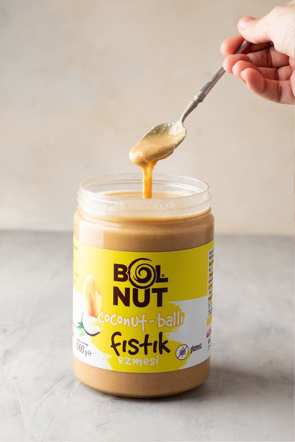 Bolnut Coconut Ballı Fıstık Ezmesi - 1000 g