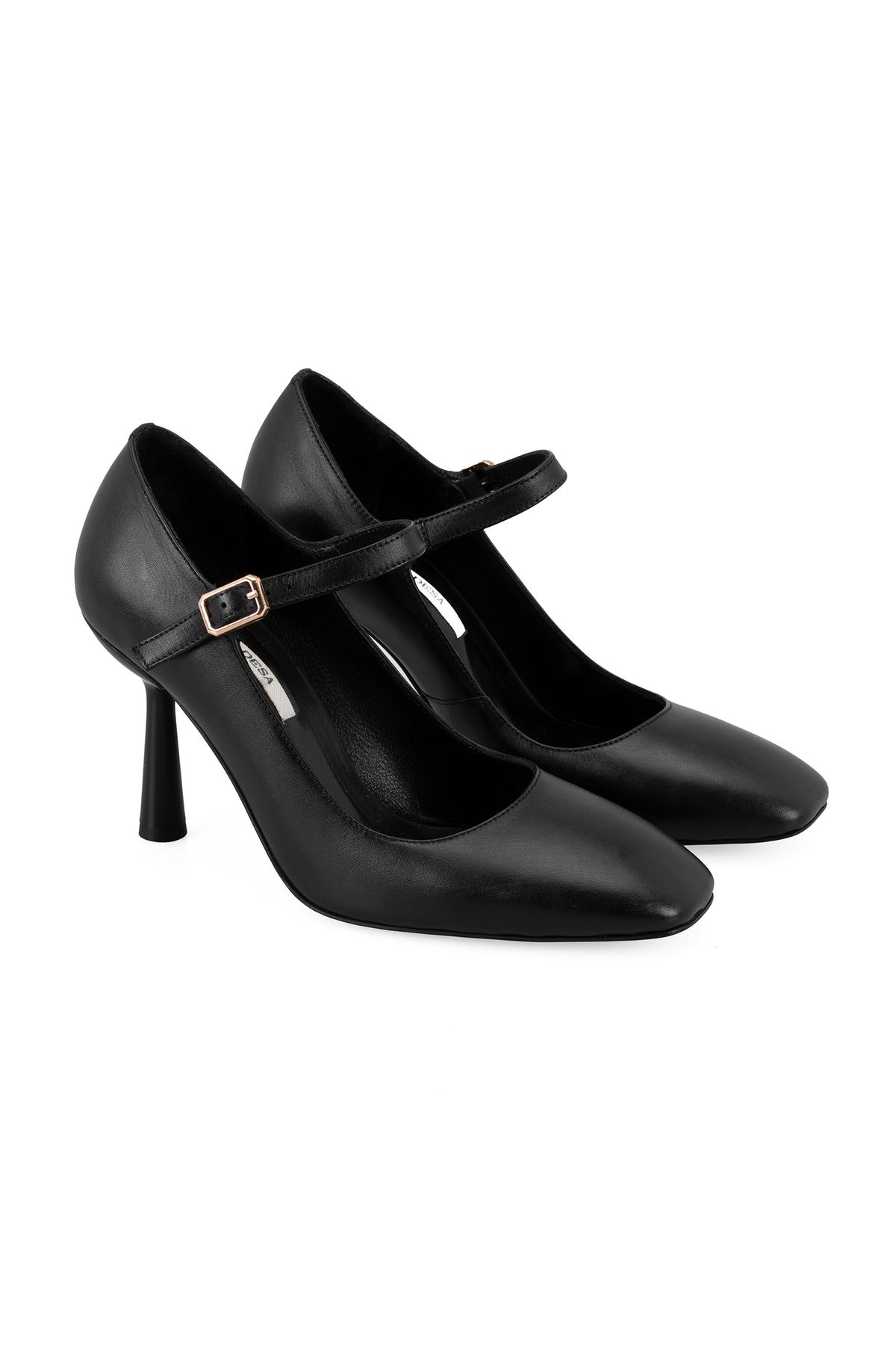 Desa-Loran Black Women's Classic Heeled Leather Shoes 1