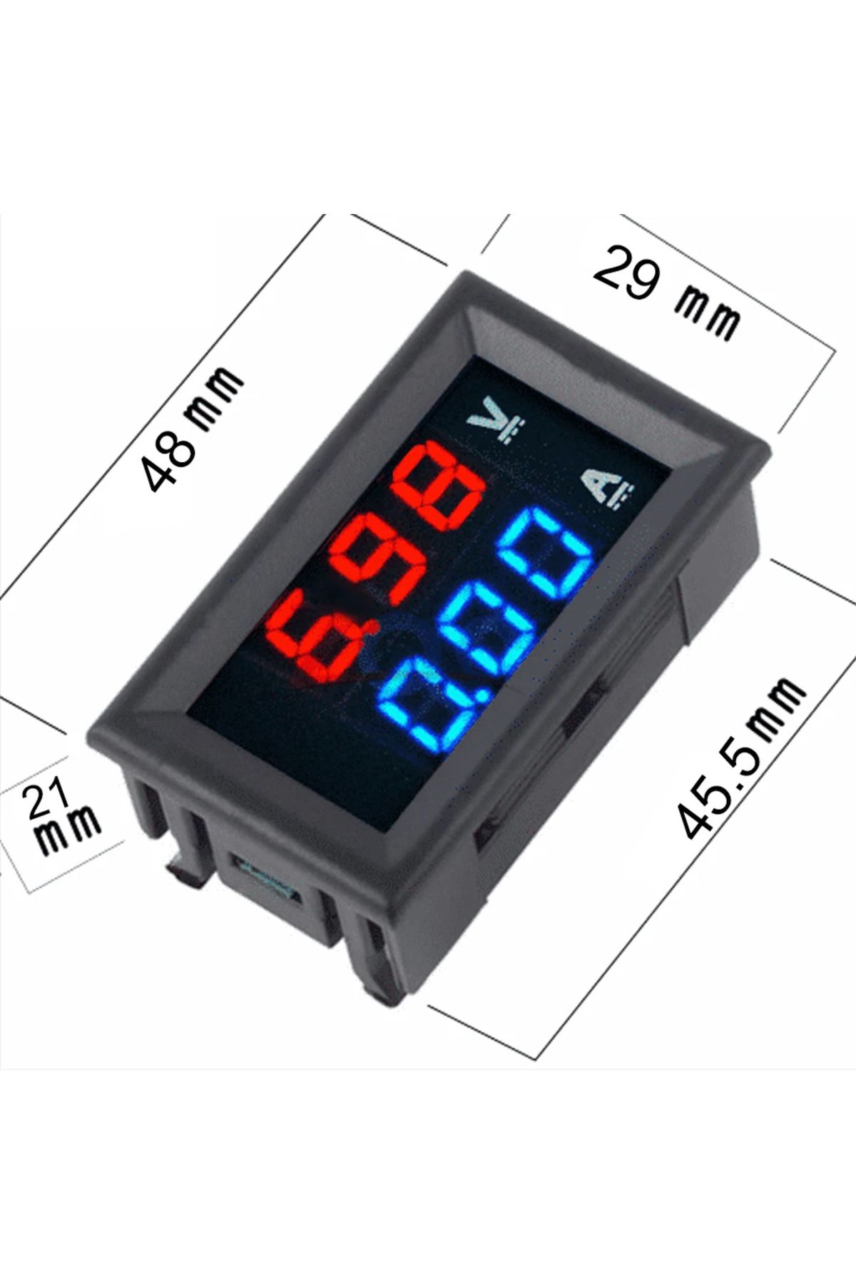 YTDMEN-DSN-VC288 DC 100V 10A Voltmeter Ammeter Blue+Red LED Amp Dual LED Digital displayVolt Meter Gauge... 4