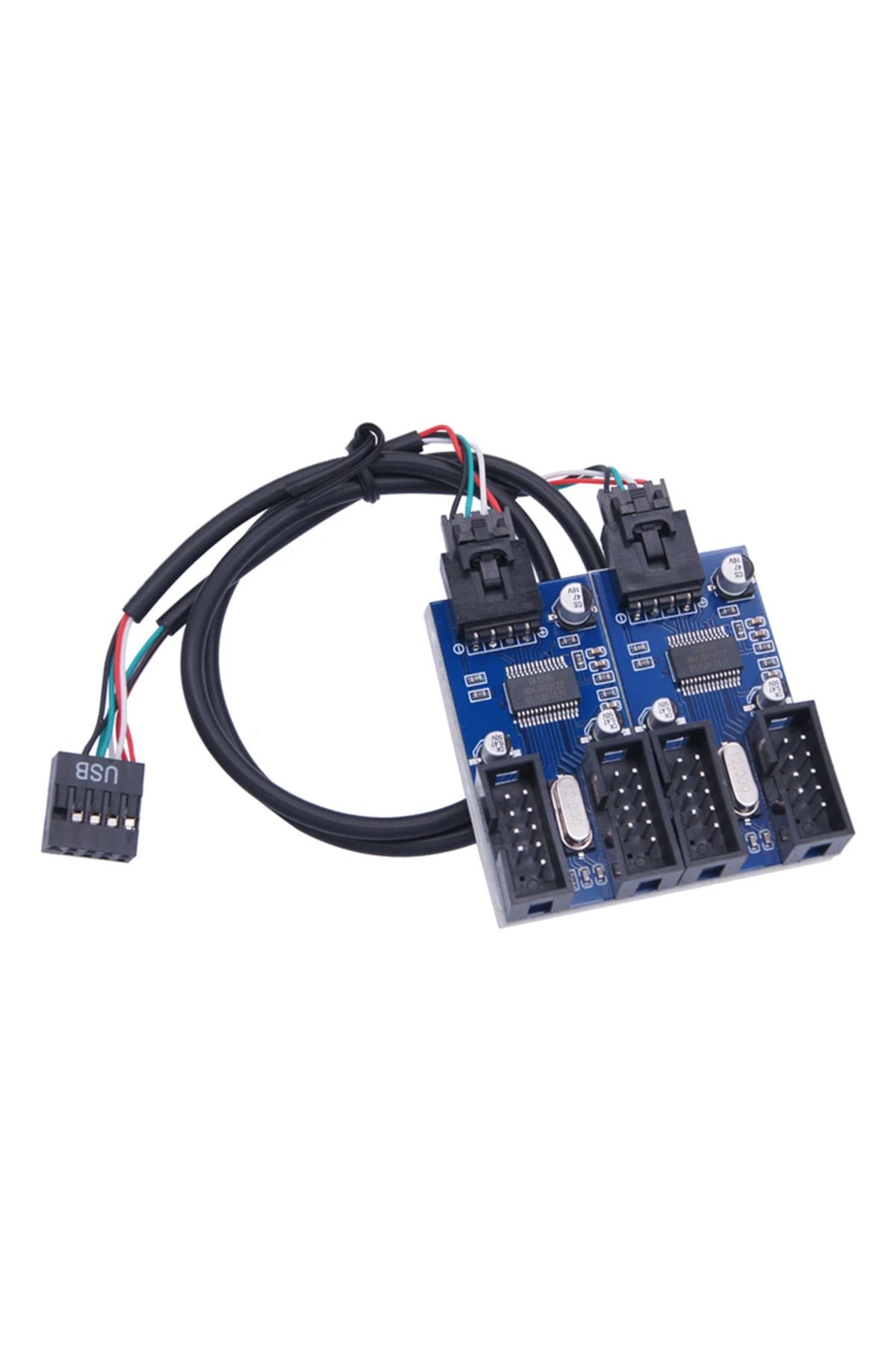 Choice-Motherboard 9Pin USB Header 9 Pin Connector Port Splitter 1 to 2/4 Female Port Connector USB HUB ... 8