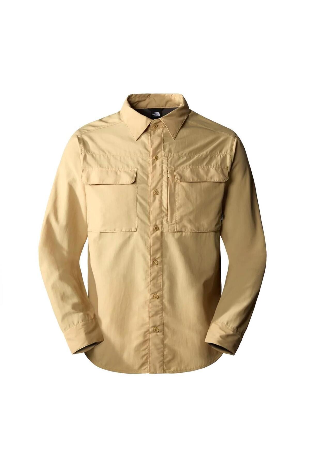 نورث فیس پیراهن M L/S SEQUOIA خاکی