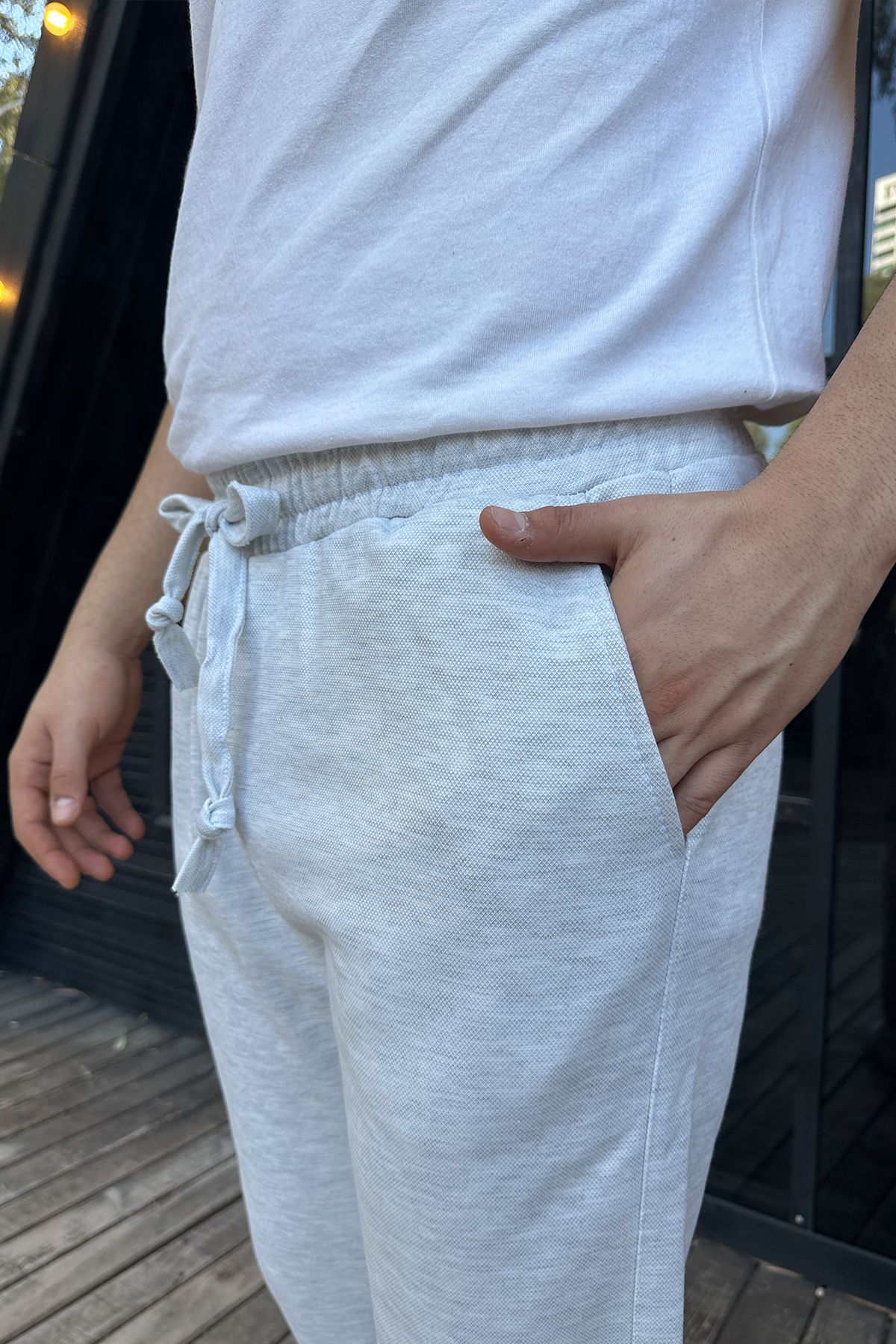 OXVİN-King Pique Double Leg Jogger Sweatpants - Pique Fabric (Original Mold) 4