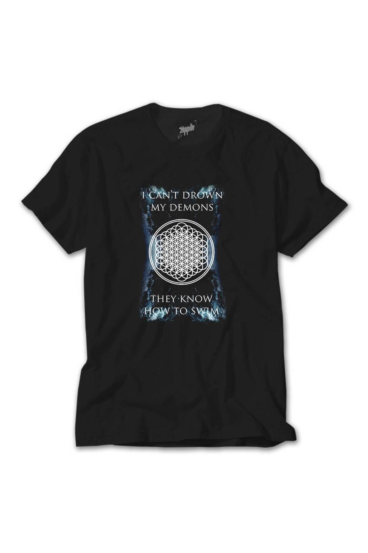 WAKHA Bring Me The Horizon I Can't Drown My Demons Siyah Tişört