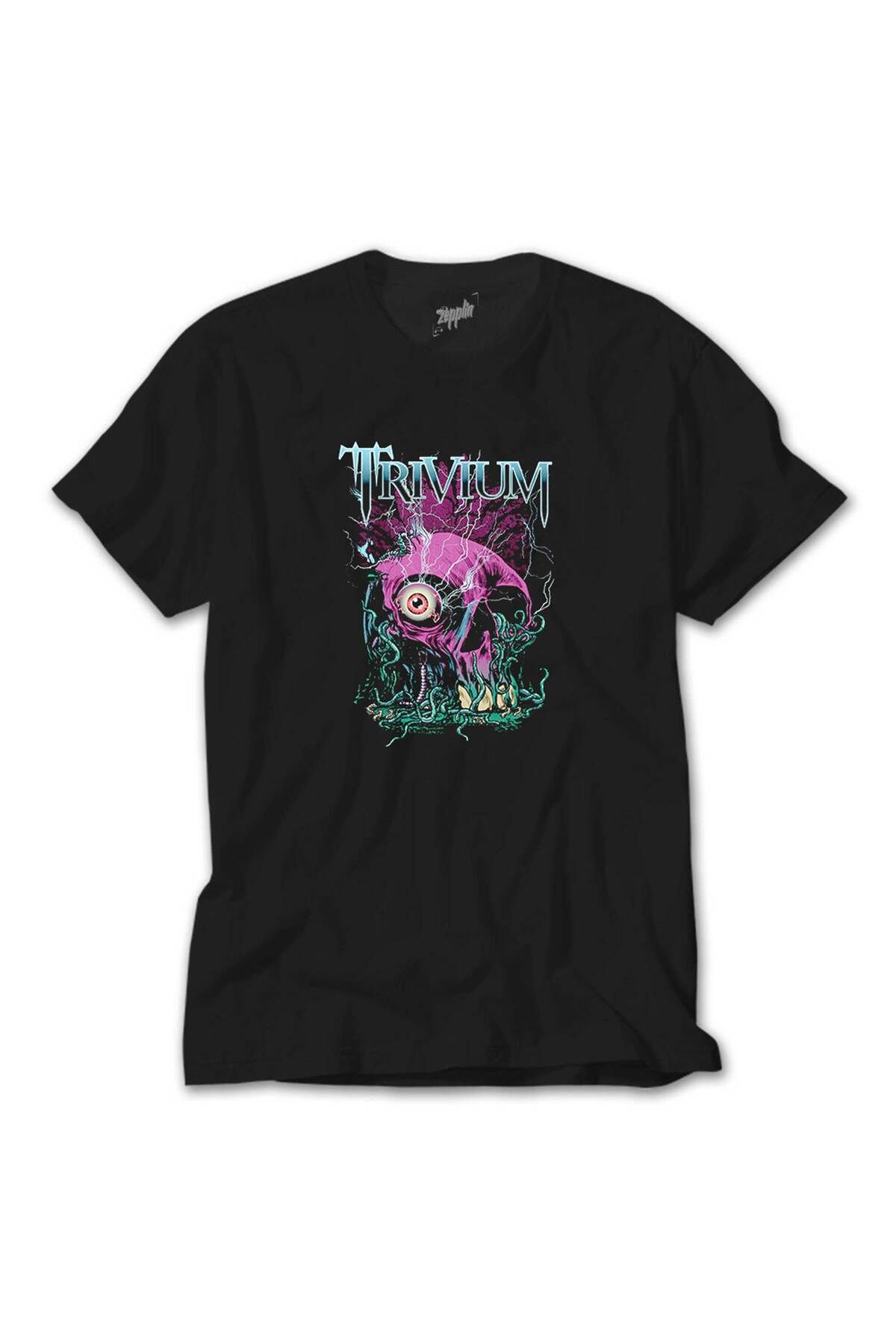 WAKHA Trivium Design Siyah Tişört