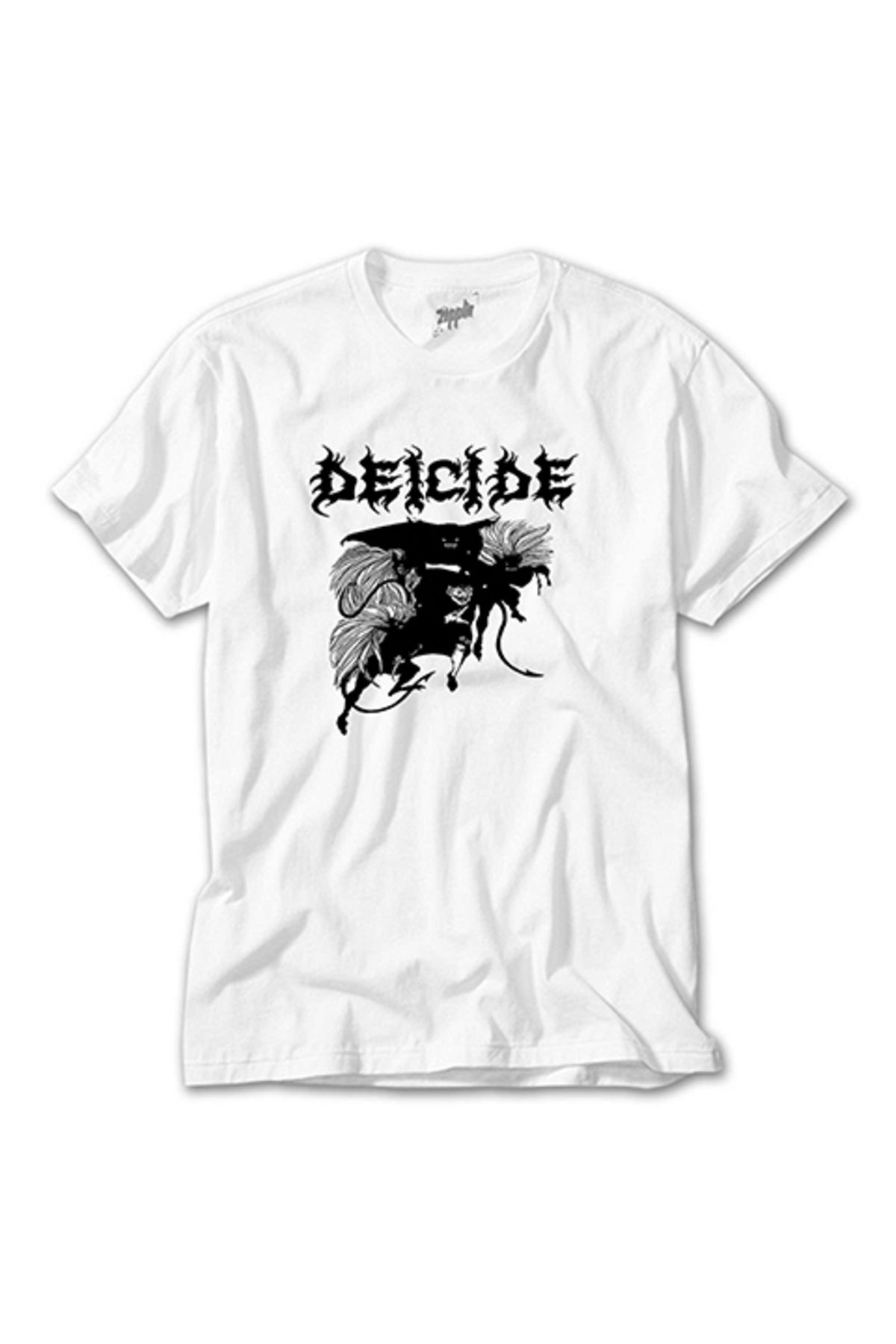 WAKHA Deicide Band Metal Slayer Beyaz Tişört
