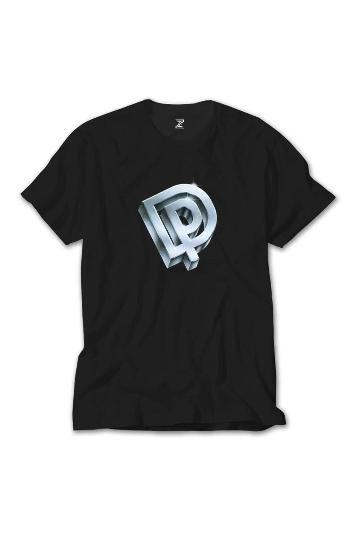WAKHA Deep Purple Logo Siyah Tişört