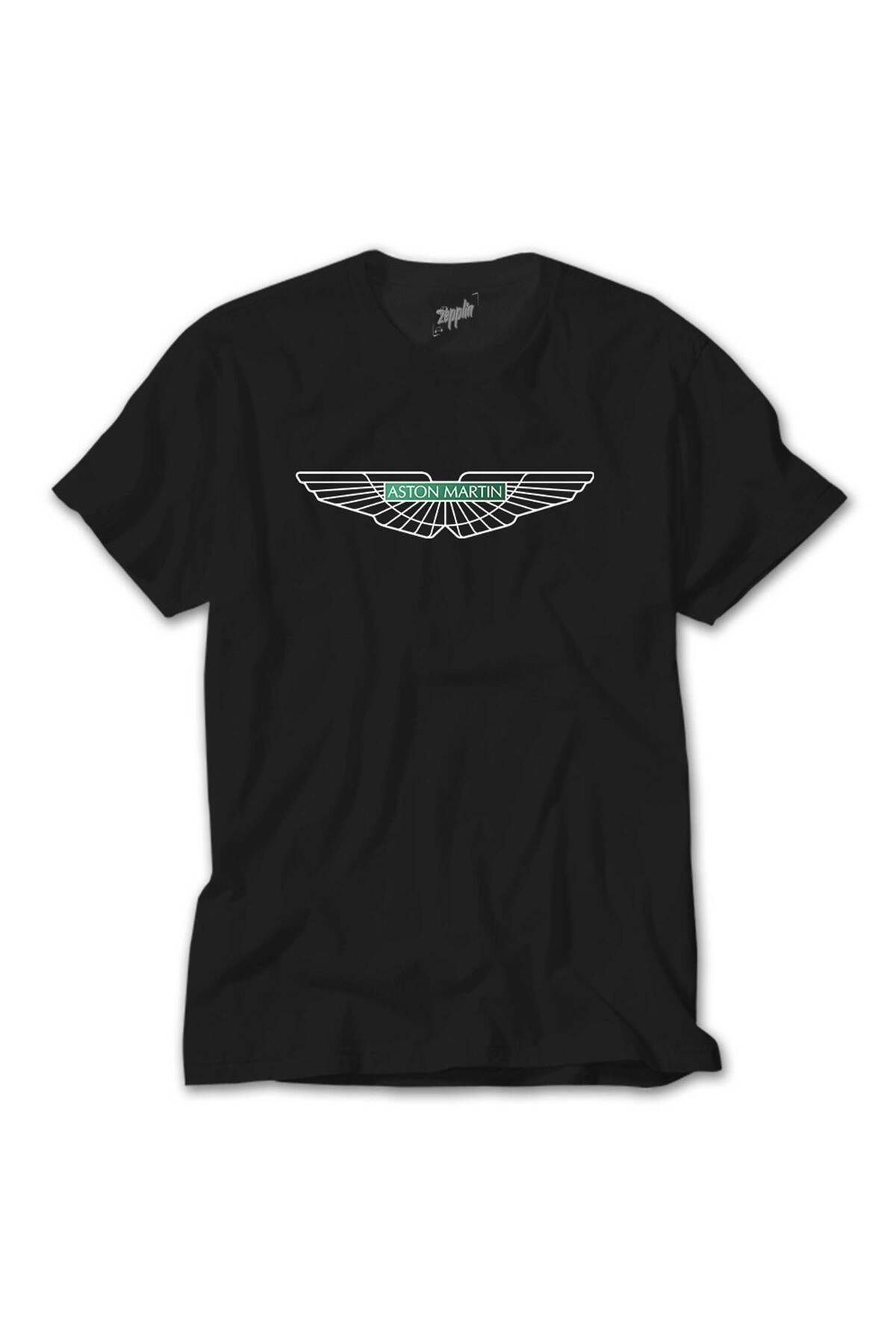 WAKHA Aston Martin Logo 2 Siyah Tişört