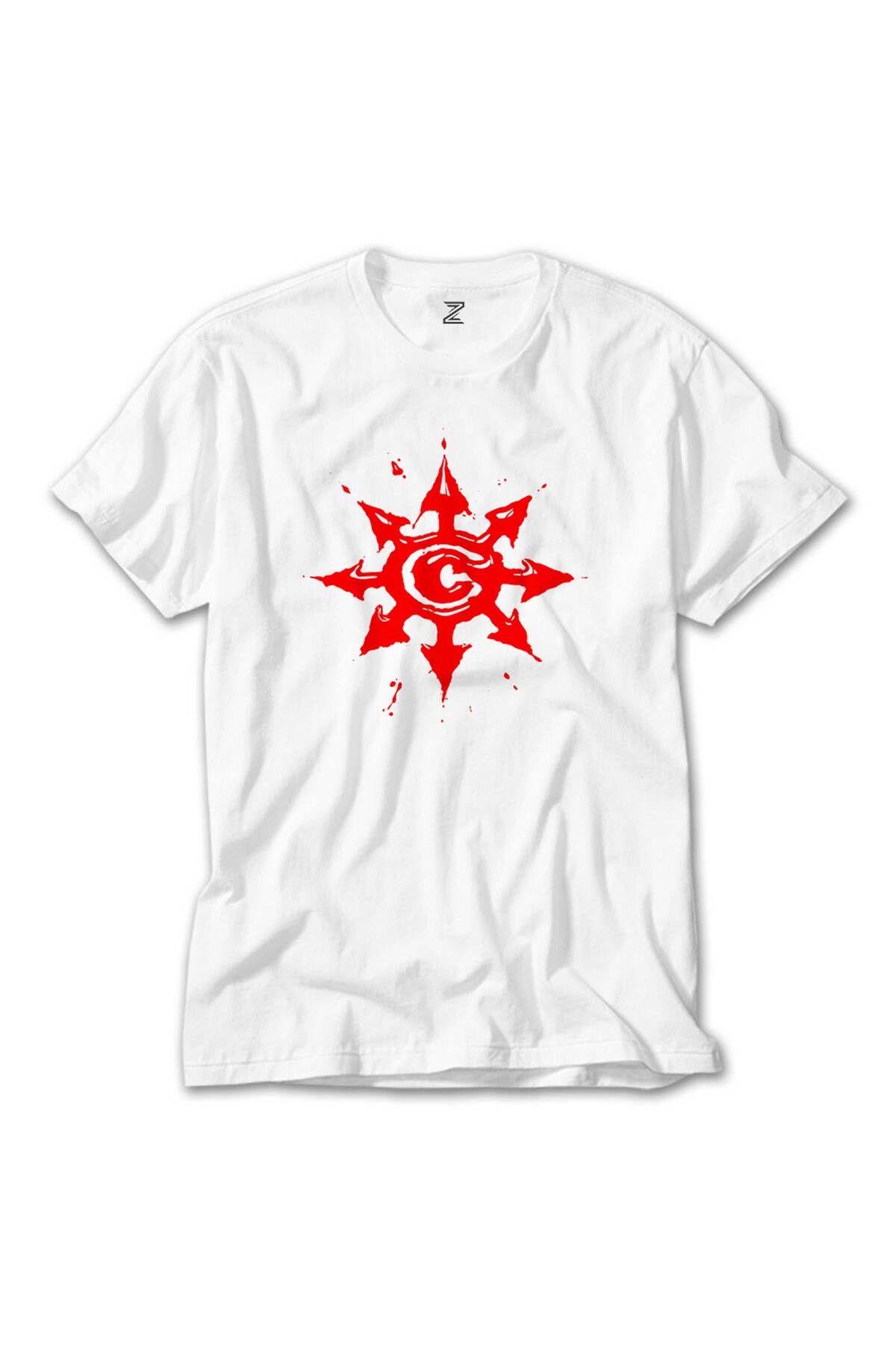 WAKHA Chimaira Logo Red Beyaz Tişört