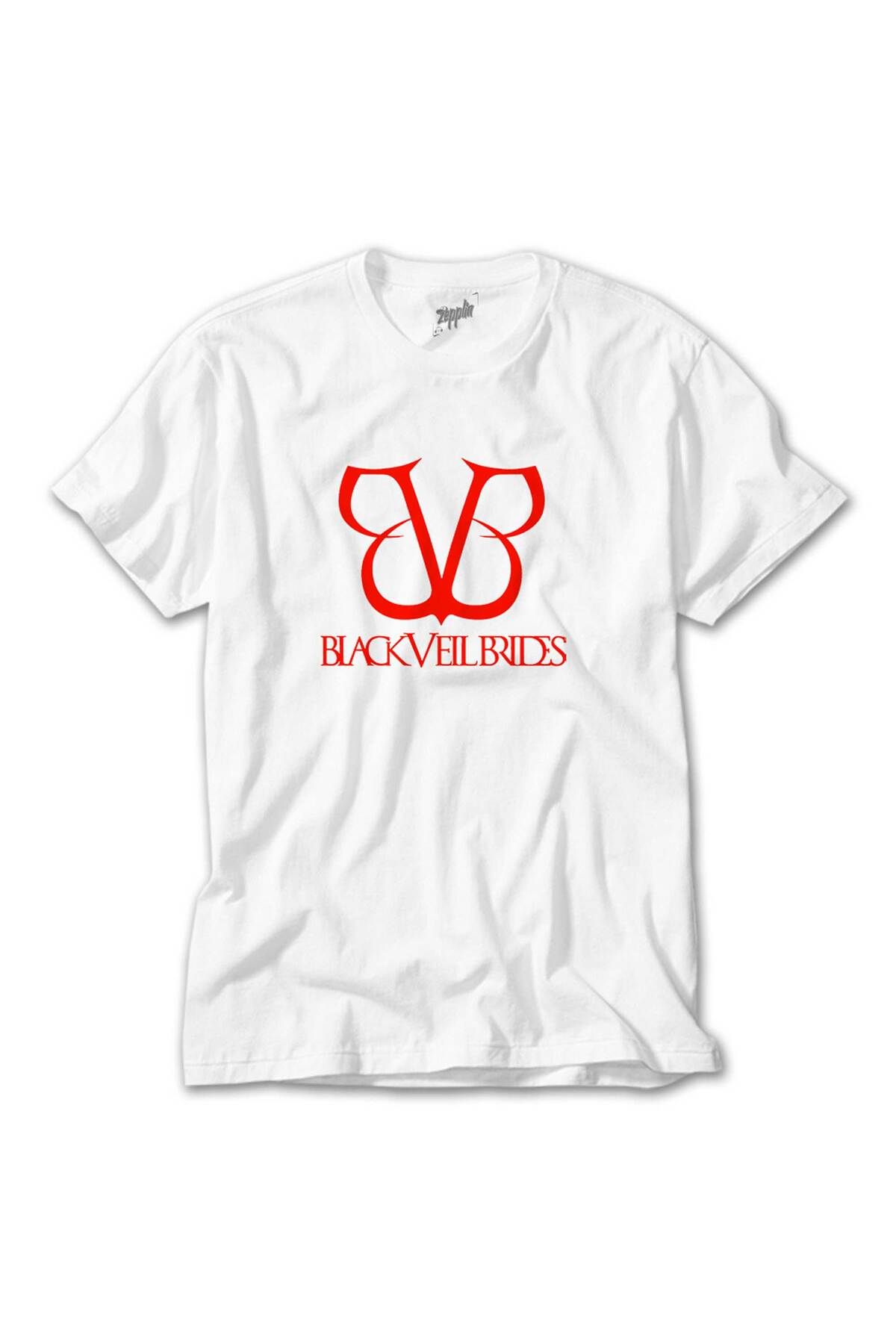 WAKHA Black Veil Brides Band Logo Beyaz Tişört