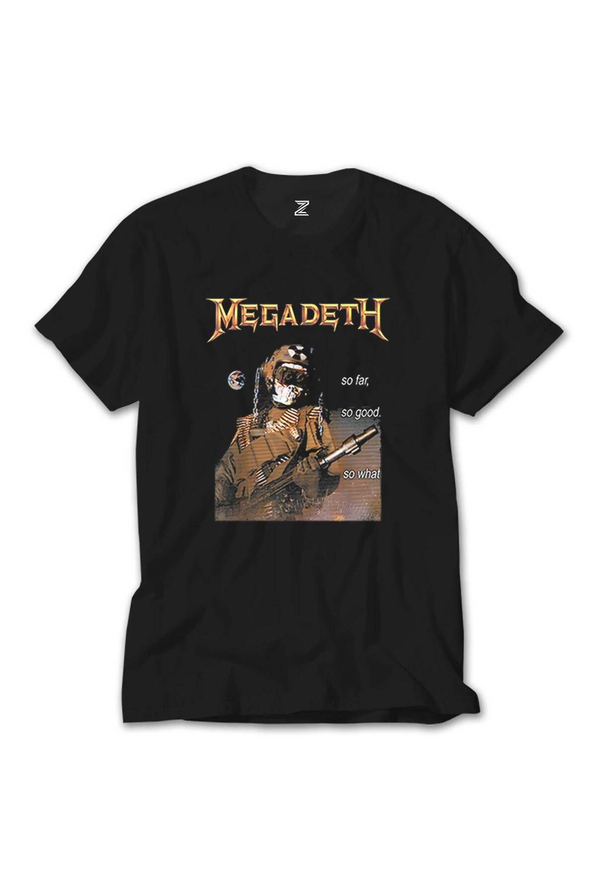 WAKHA Megadeth So Far So Good Siyah Tişört