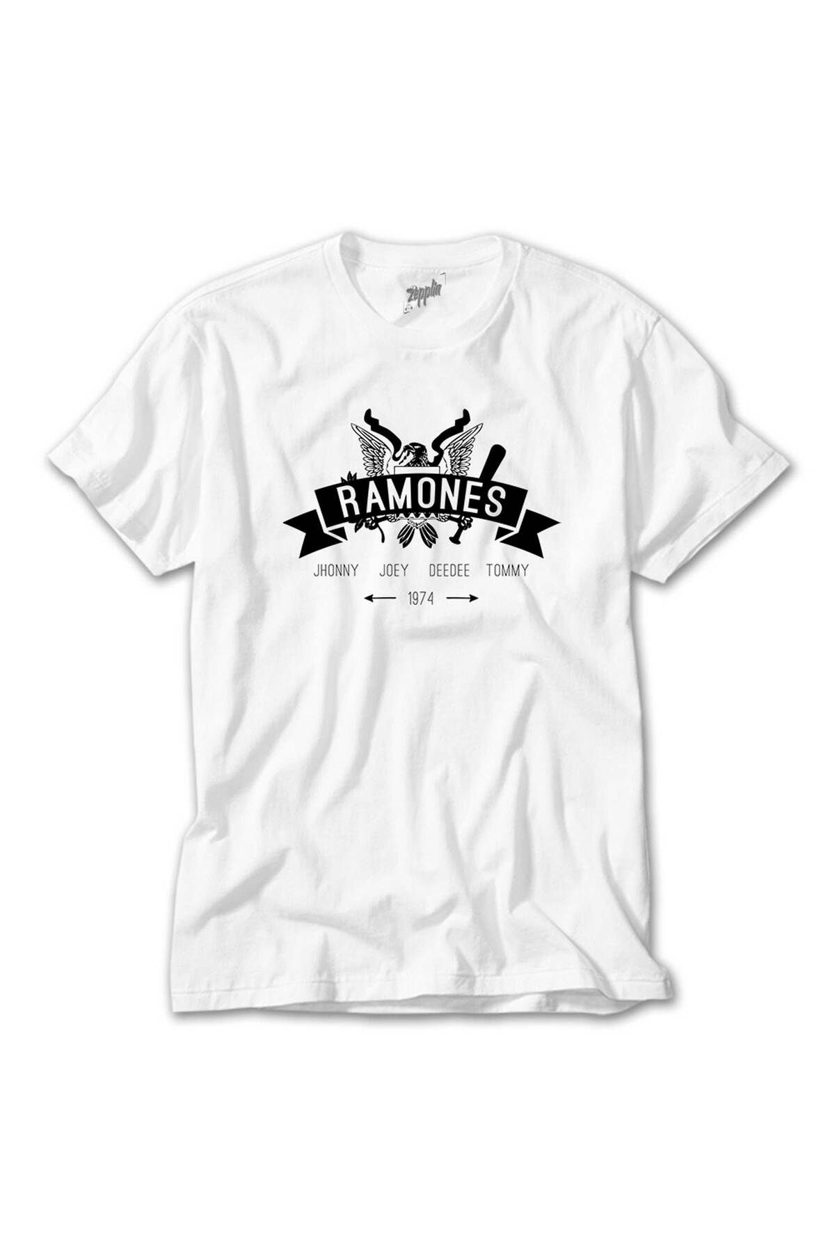 WAKHA Ramones 1974 Beyaz Tişört