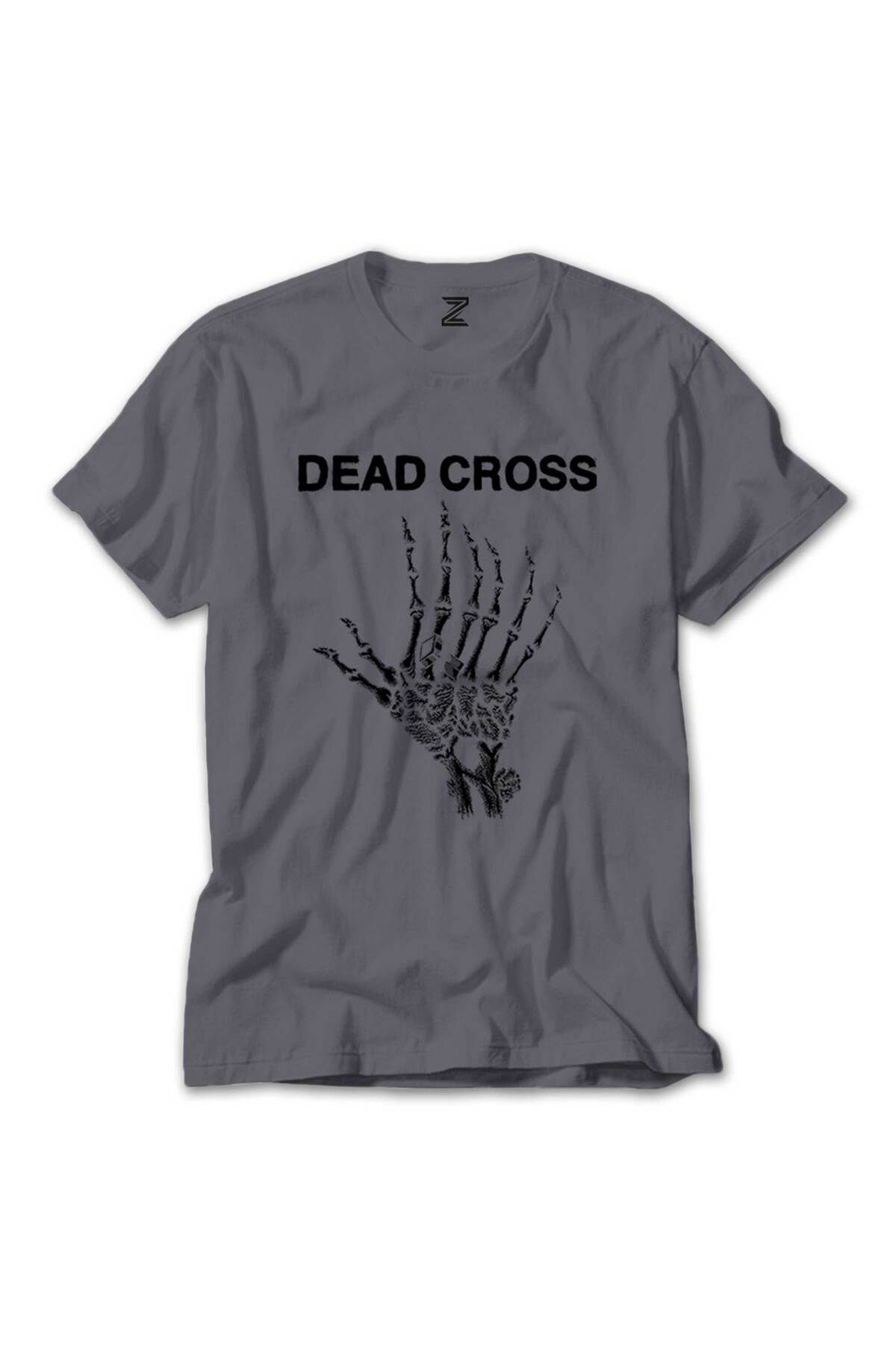 Z zepplin Dead Cross Gri Tişört