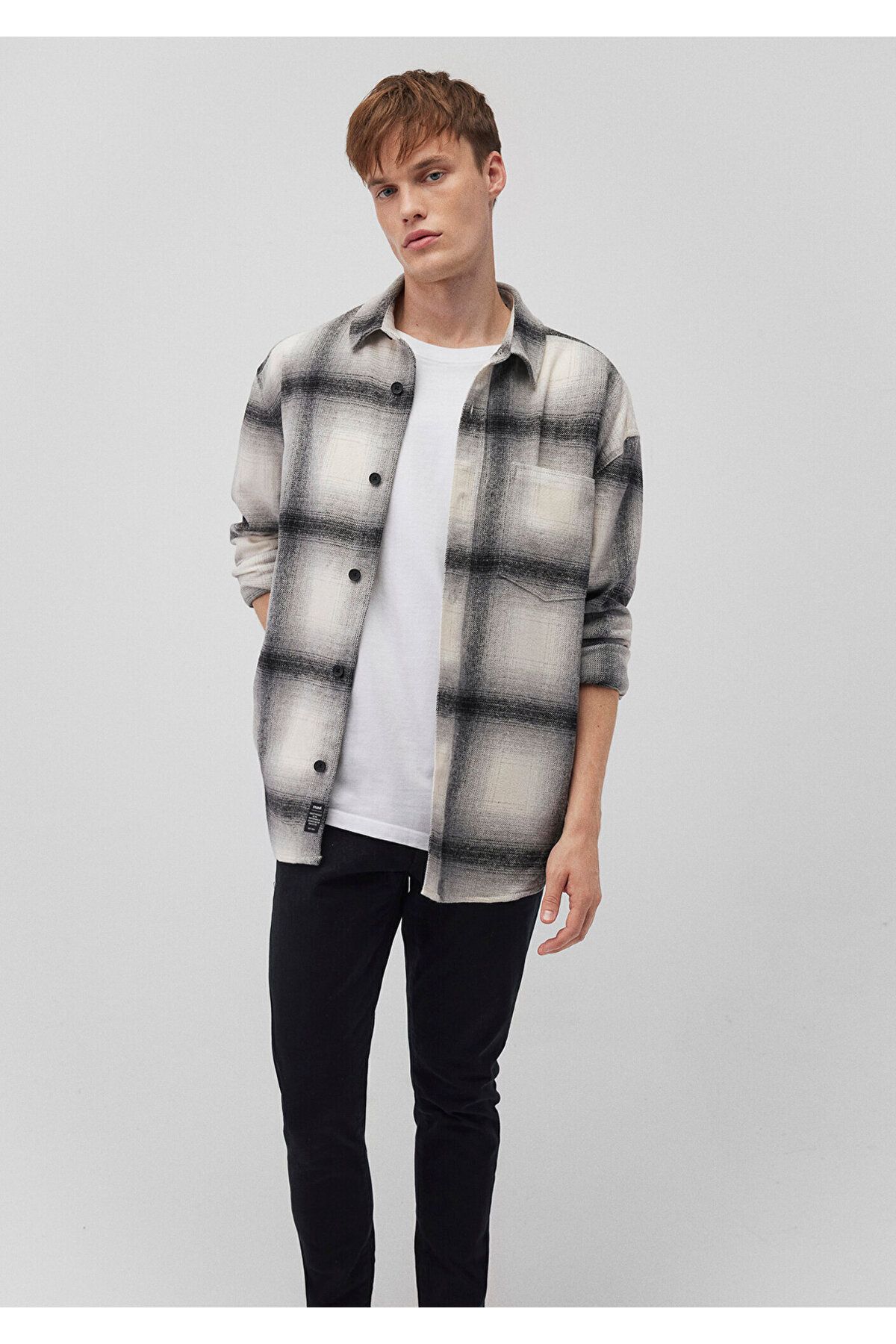 Mavi-Checkered Beige Shirt Oversize / Wide Cut 0211309 -88674 2