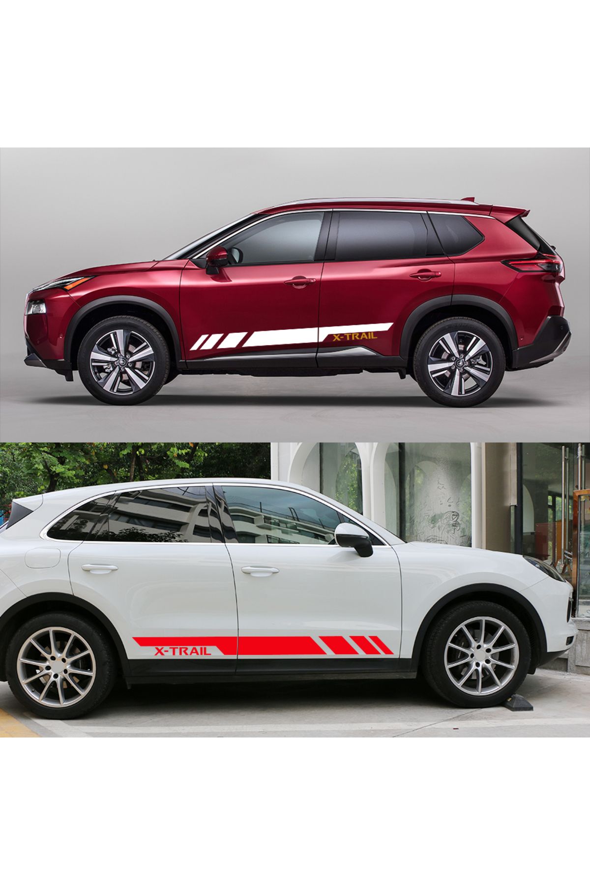 Choice-For Nissan X-trail T30 T31 T32 T33 Auto Tuning Accessories Sport Stripes Styling Car Door Long Si... 4
