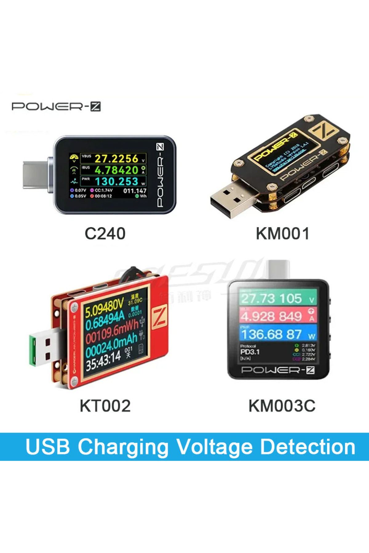 Choice-POWER-Z USB Tester KM003C KT002 Micro Digital Voltmeter QC5.0/PD3.1 Voltage Current Power Detecto... 8