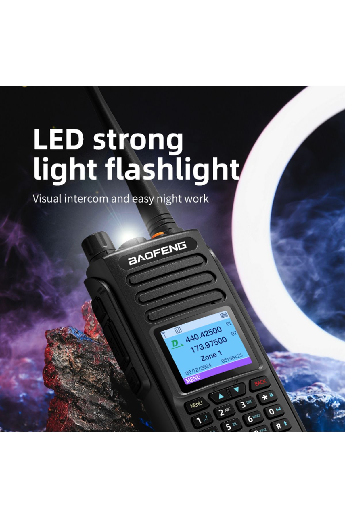 BAOFENG-DMR DM-1702 OPENG GD77 GPS Dual Mode Analog And Digital Walkie Talkie Tier 1+2 Dual Time ... 6