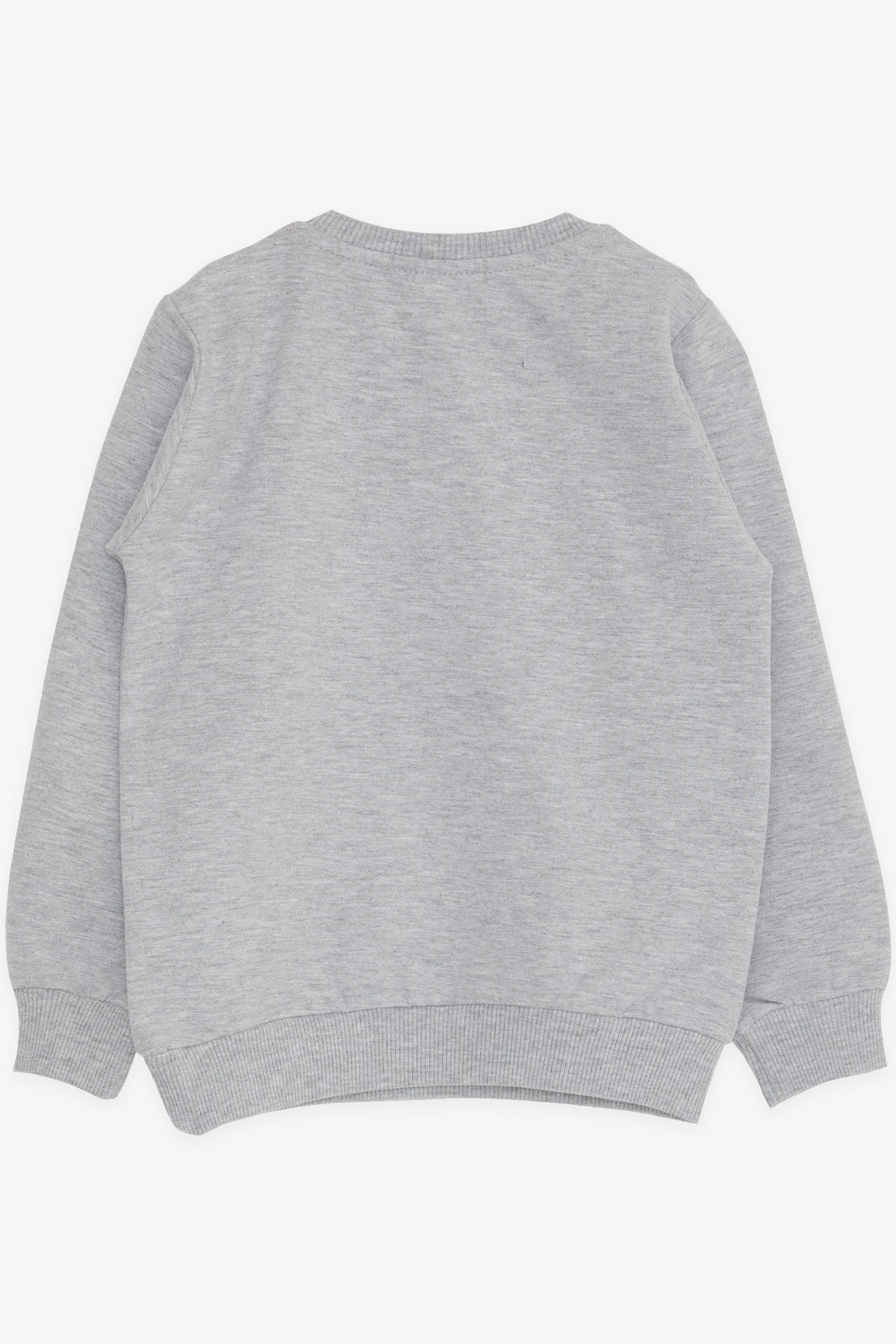 Breeze Kız Çocuk Sweatshirt Unicorn Baskılı 2-6 Yaş, Gri Melanj fotoğrafı 2 (önizleme)