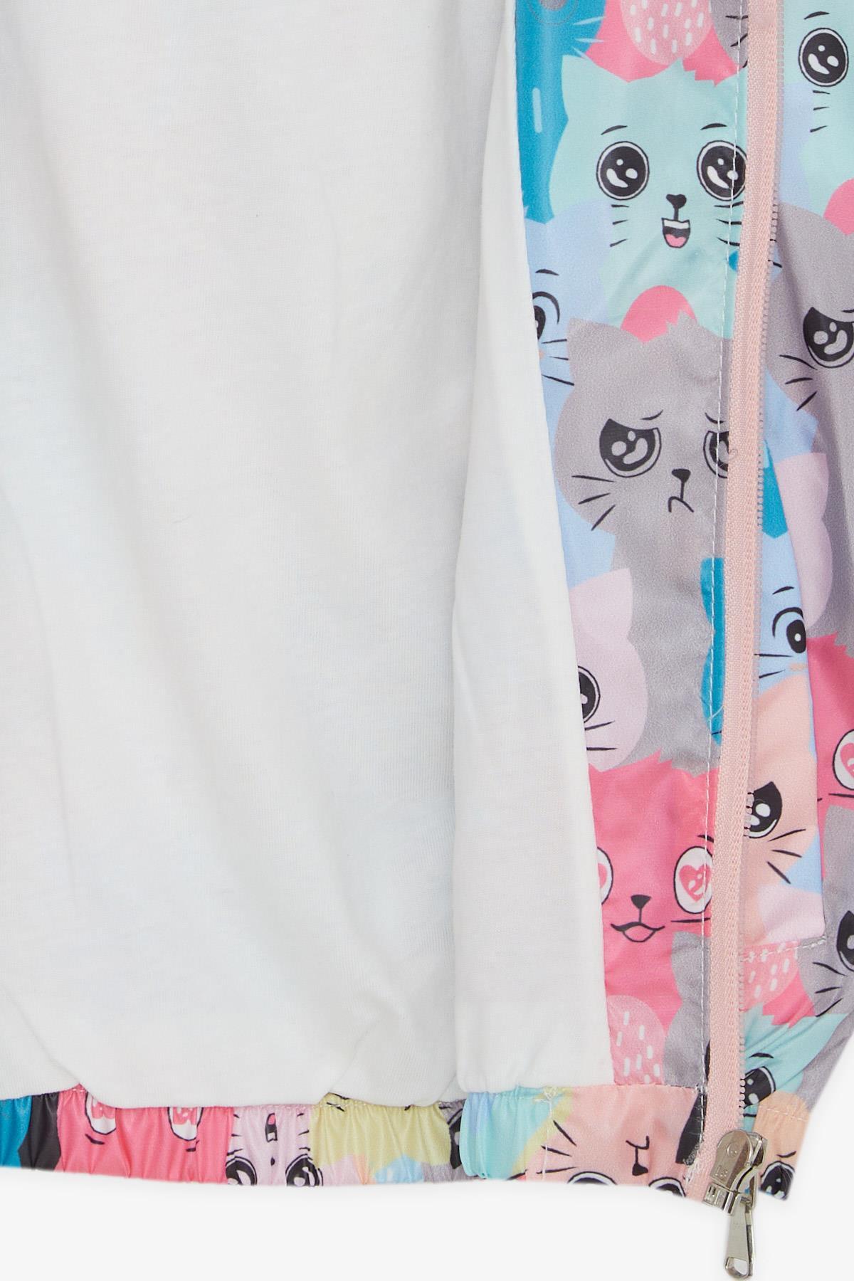 Breeze Kız Çocuk Yağmurluk Sevimli Kedicik Desenli 1-5 Yaş, Karışık Renk fotoğrafı 5 (önizleme)