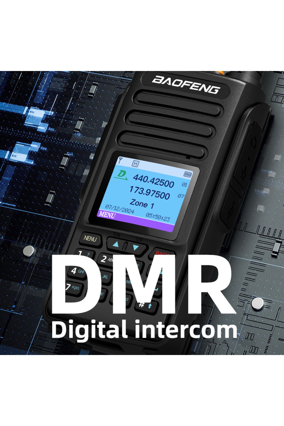 BAOFENG-DMR DM-1702 OPENG GD77 GPS Dual Mode Analog And Digital Walkie Talkie Tier 1+2 Dual Time ... 5