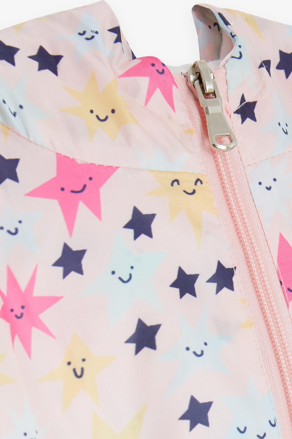 Breeze Kız Çocuk Yağmurluk Gülenyüz Yıldız Desenli 1-5 Yaş, Somon fotoğrafı 5 (önizleme)