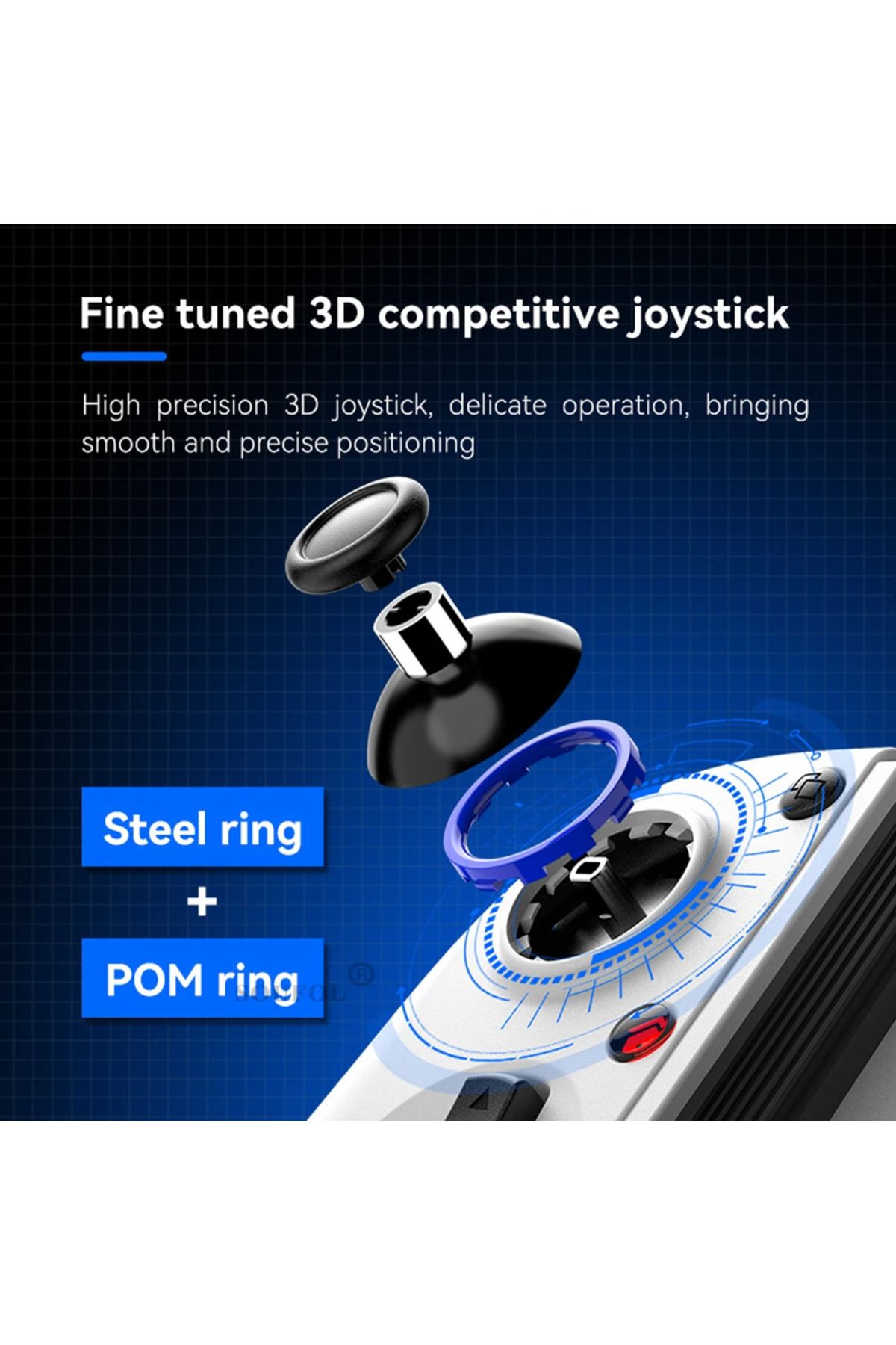 Choice-BSP D11 Telescopic Game Controller Mobile Phone Gamepad with Turbo/6-axis Gyro/Vibration for Andr... 5