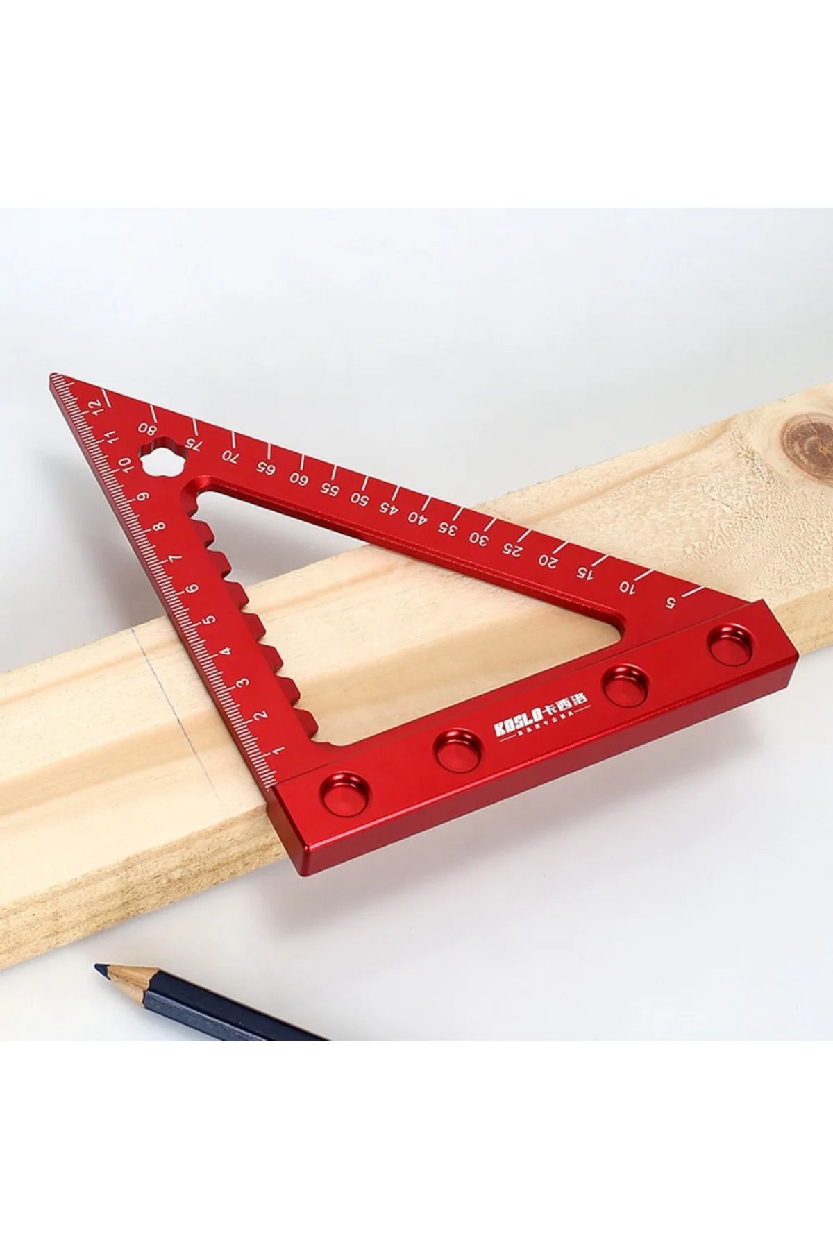 FNICEL-Precision Triangle Angle Protractor Layout Measurement Ruler, 45/90 Degree Right Angle Carpentry ... 1