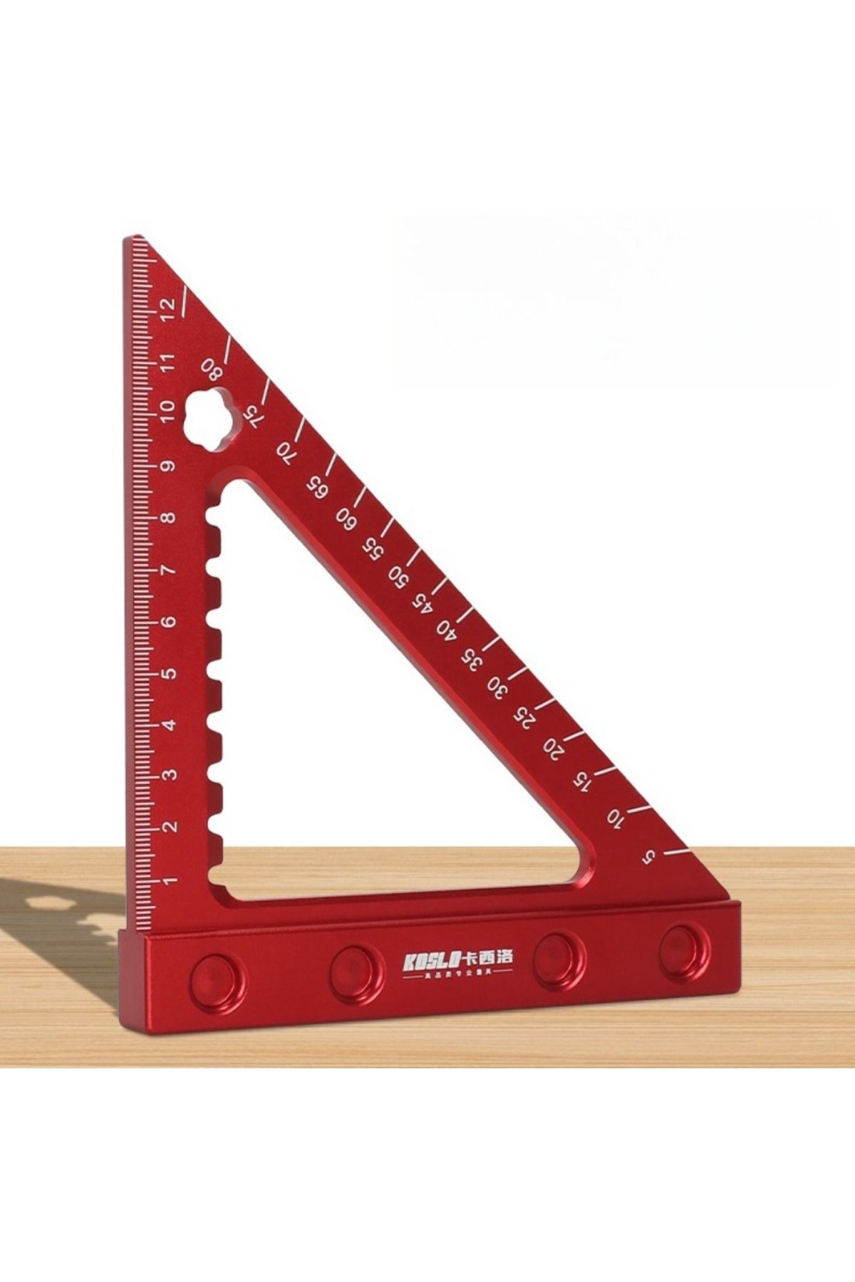 FNICEL-Precision Triangle Angle Protractor Layout Measurement Ruler, 45/90 Degree Right Angle Carpentry ... 3
