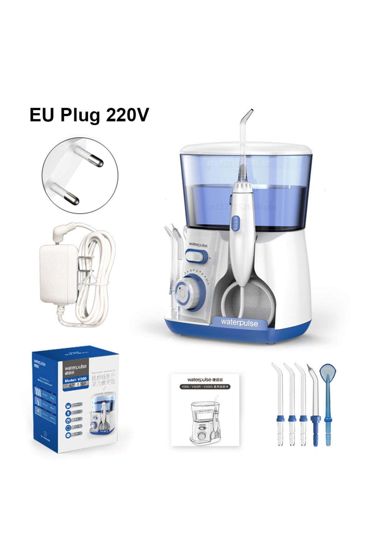 peicon-Water Flosser Electric Dental Oral Irrigator High Pressure Teeth Cleaner 800ml Tank Hygiene Care ... 1