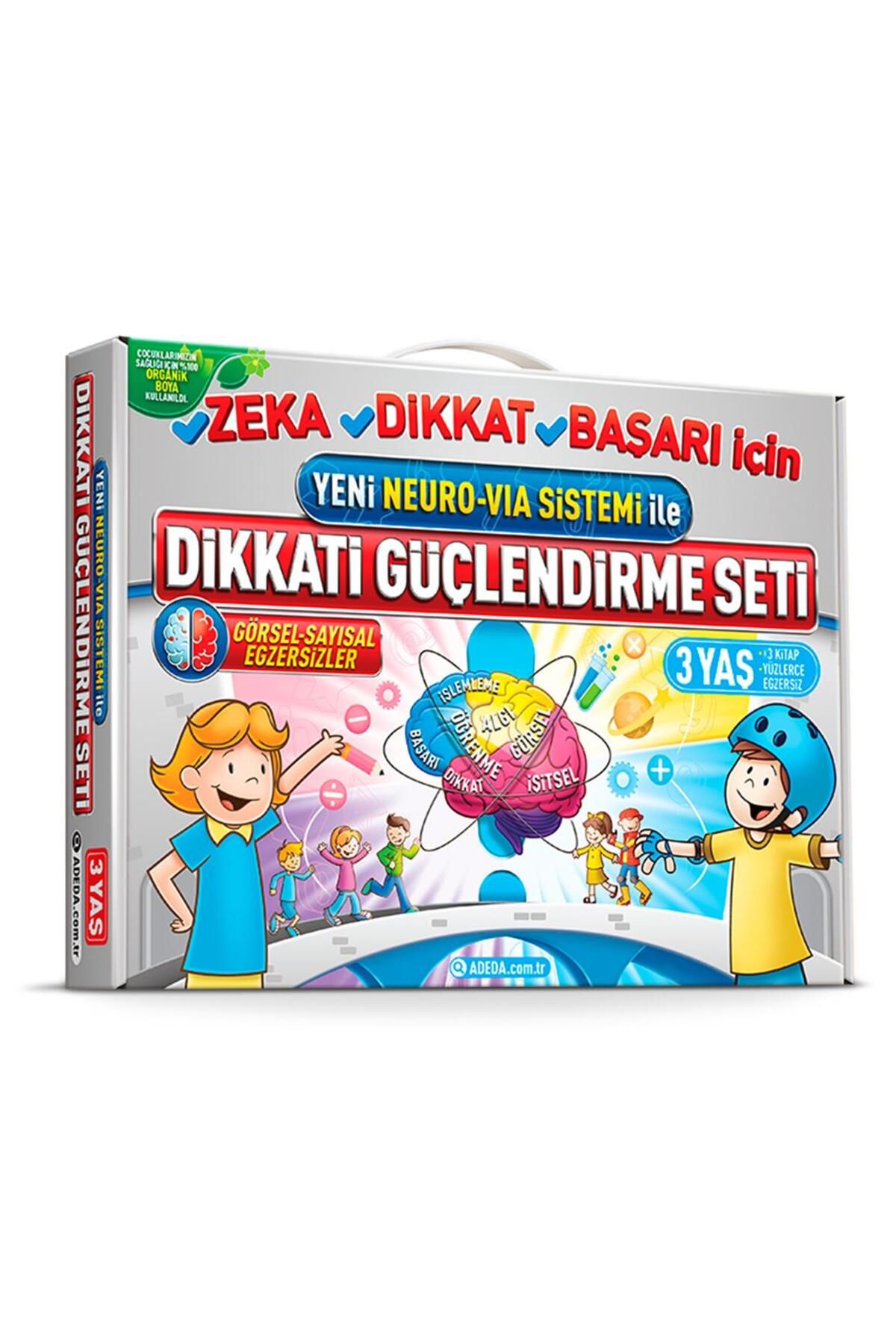 Adeda Yayınları Adeda Dikkati Güçlendirme Seti 3 Yaş + Yazmayı Güçlendirme Seti