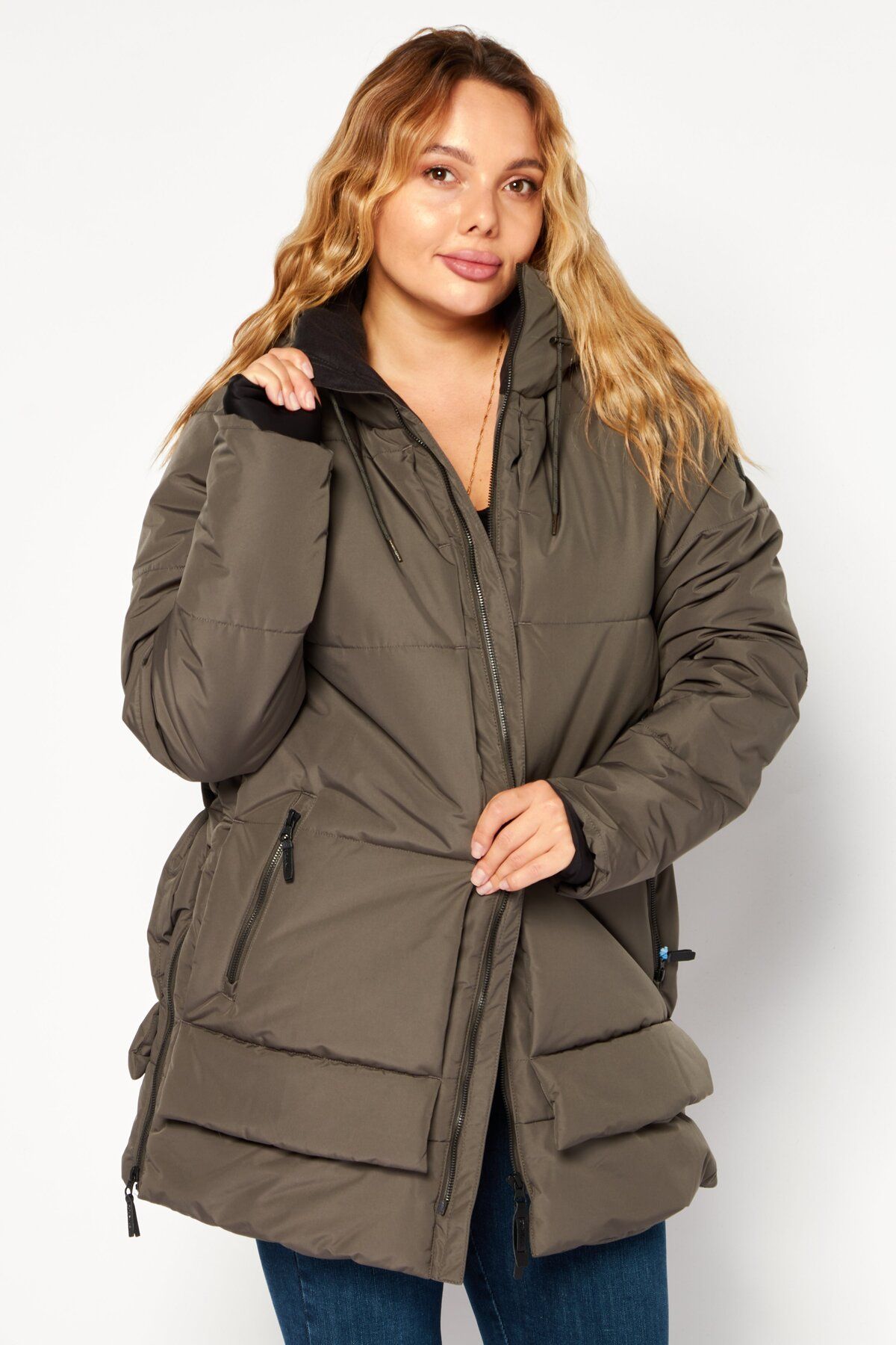 O'Neill-Women Solid Quilted Jacket, Dark Grey 1