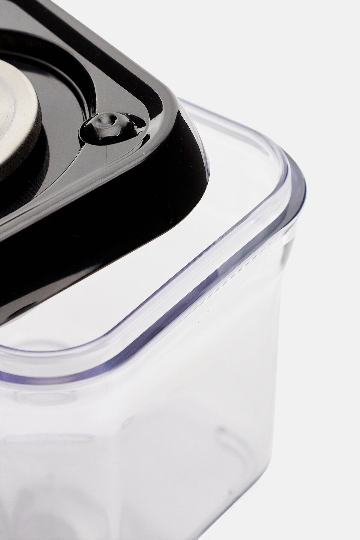 iBiLi-Stackable Vacuum Food Container 500 ml, Transparent/Black 3