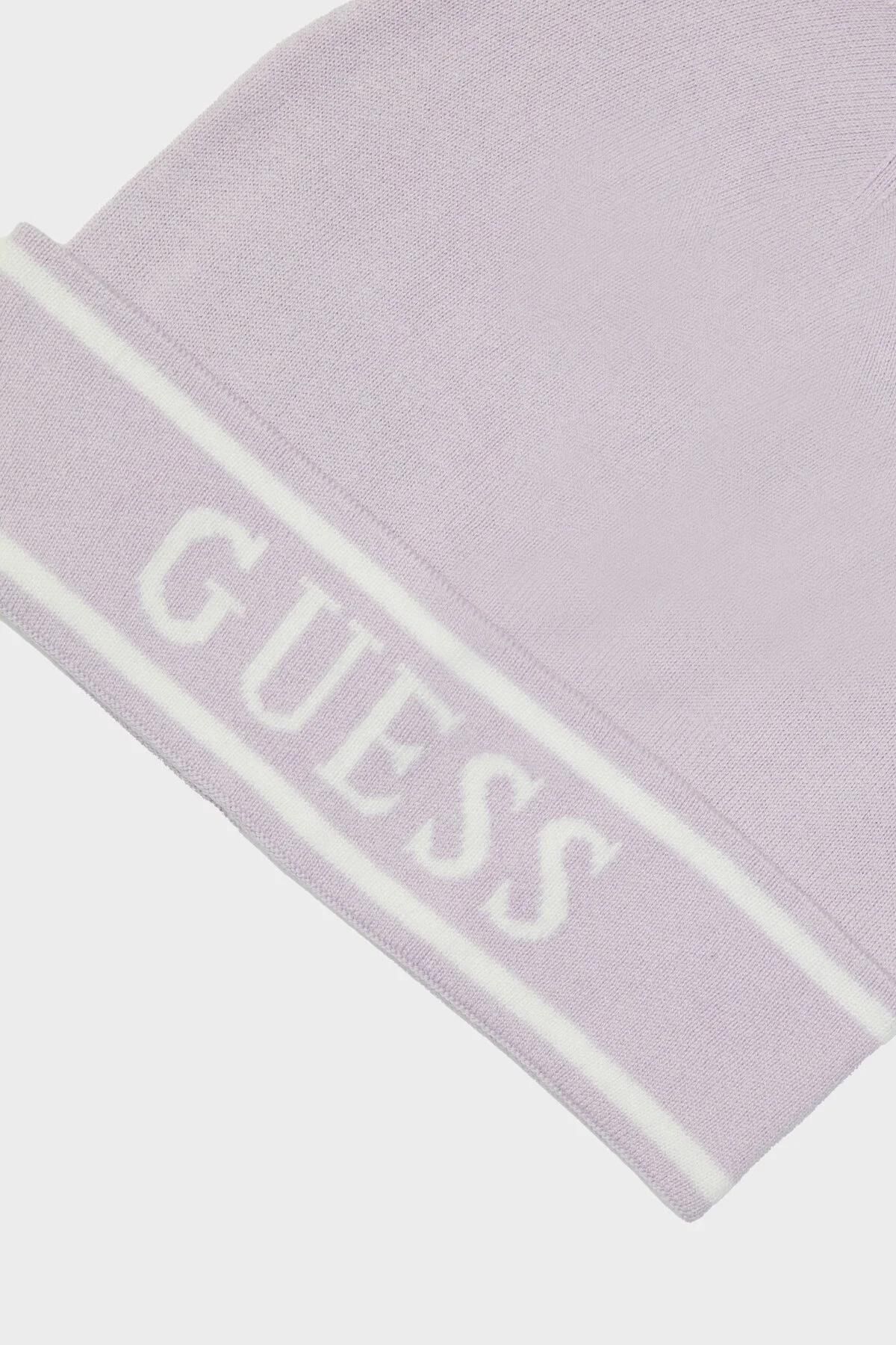 کلاه بافتنی بنفش مردانه و زنانه Bg Store یونیسکس Beret 23PFWGHYZ11 Guess