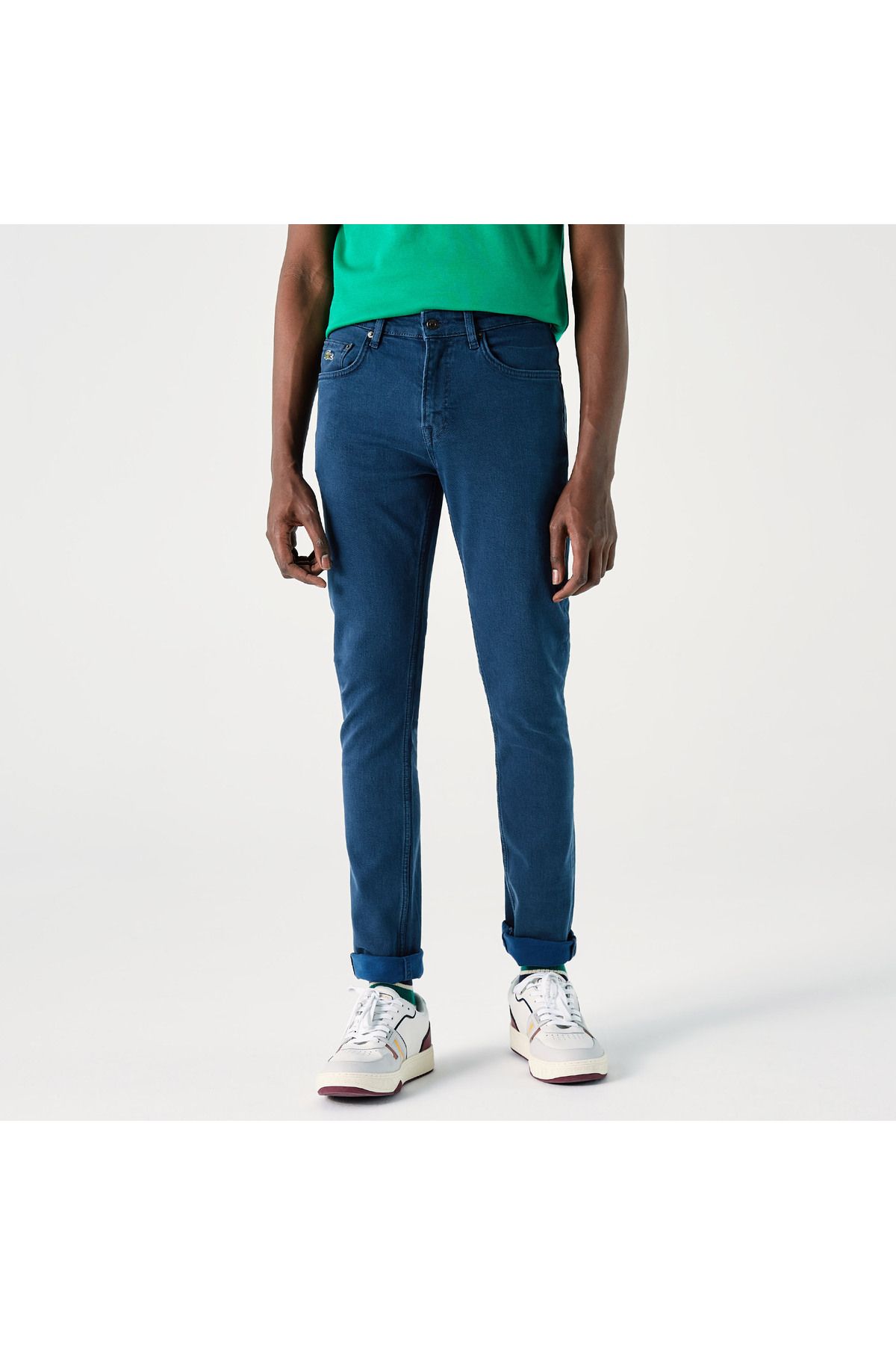 شلوار آبی مردانه باریک اورجینال Lacoste