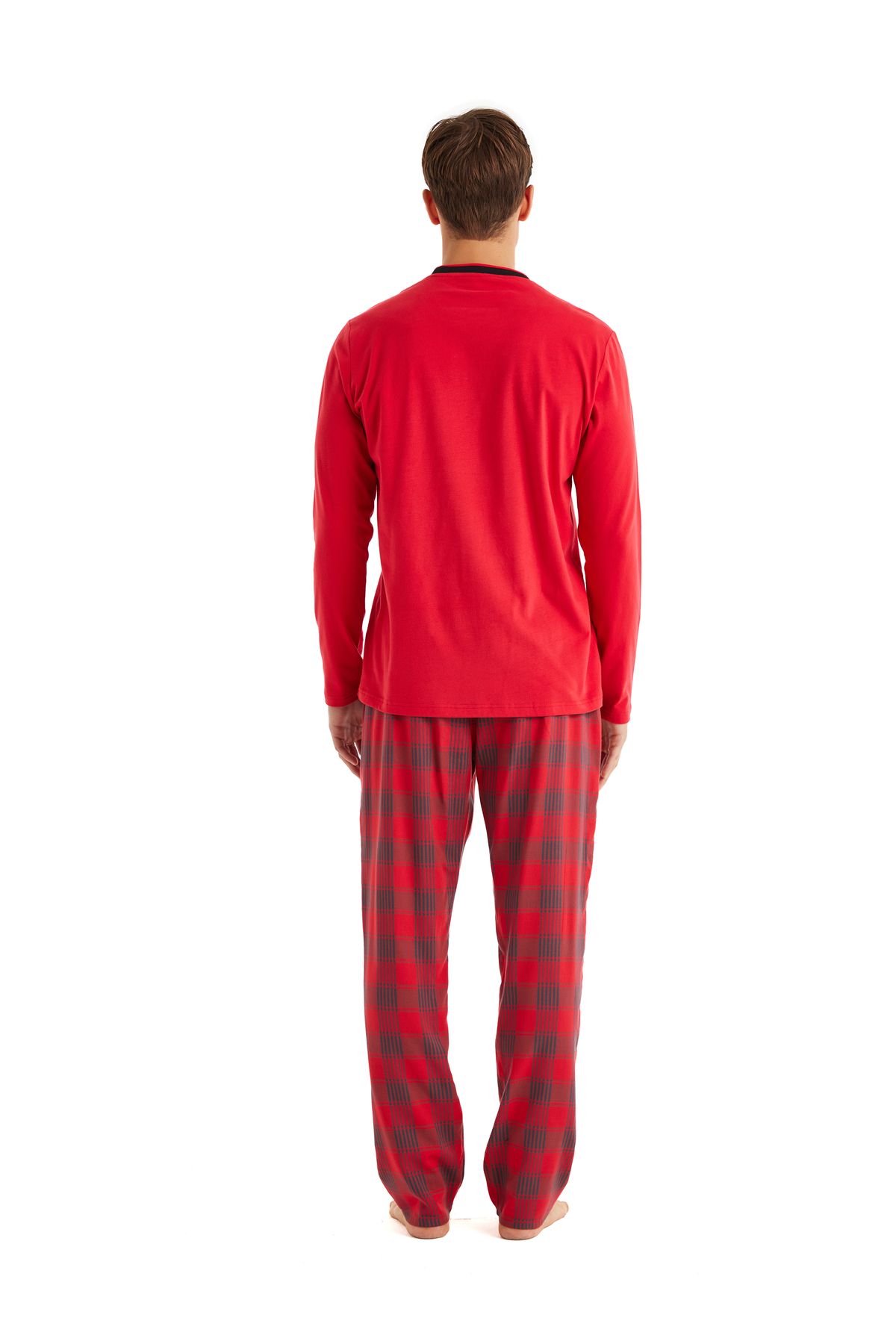 Blackspade-Men's Pajama Set 40591 - Red 2